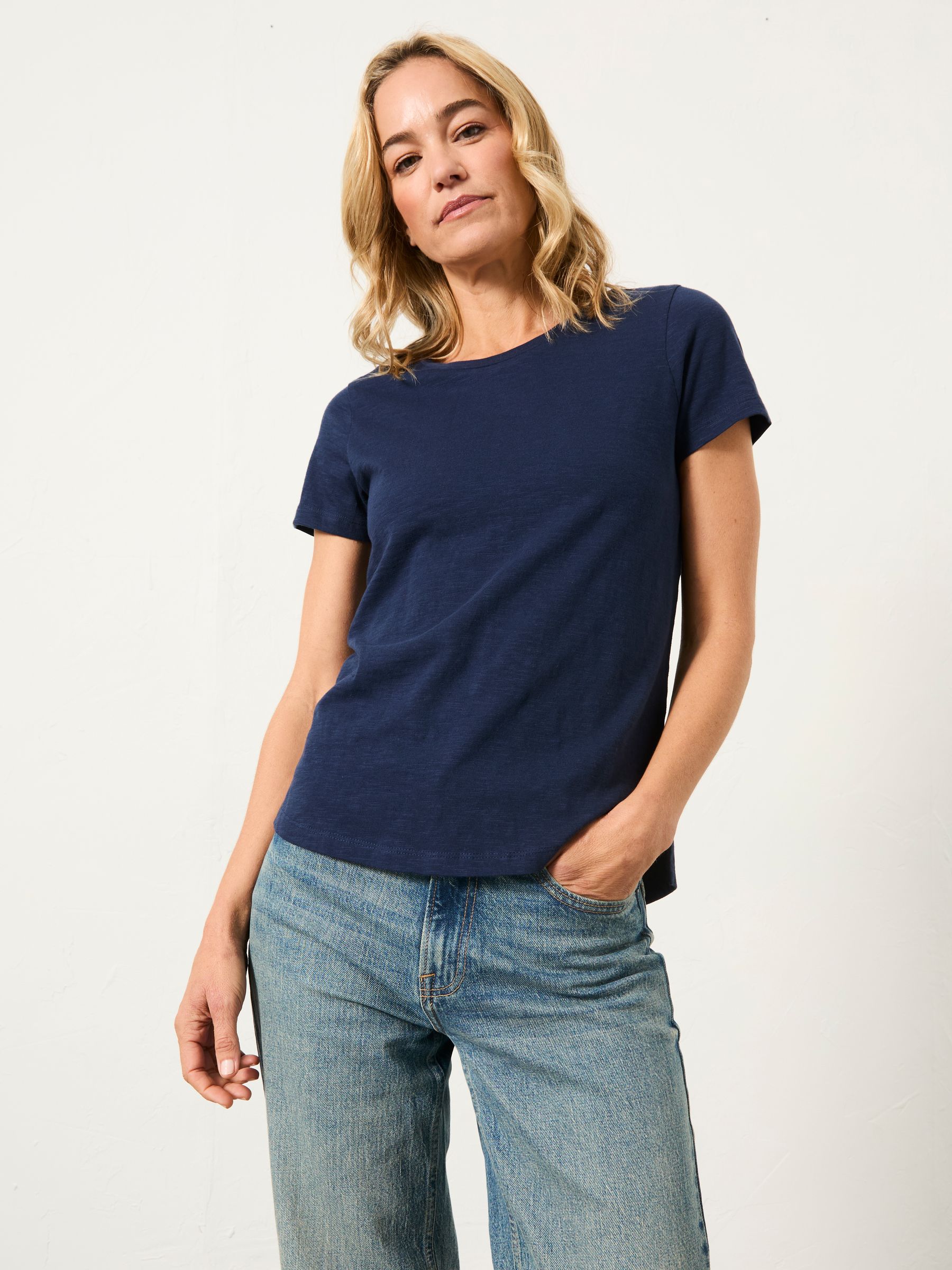 Natalie Fuchsia Pink/Navy Blue 2 Pack T Shirt - Image 4 of 7