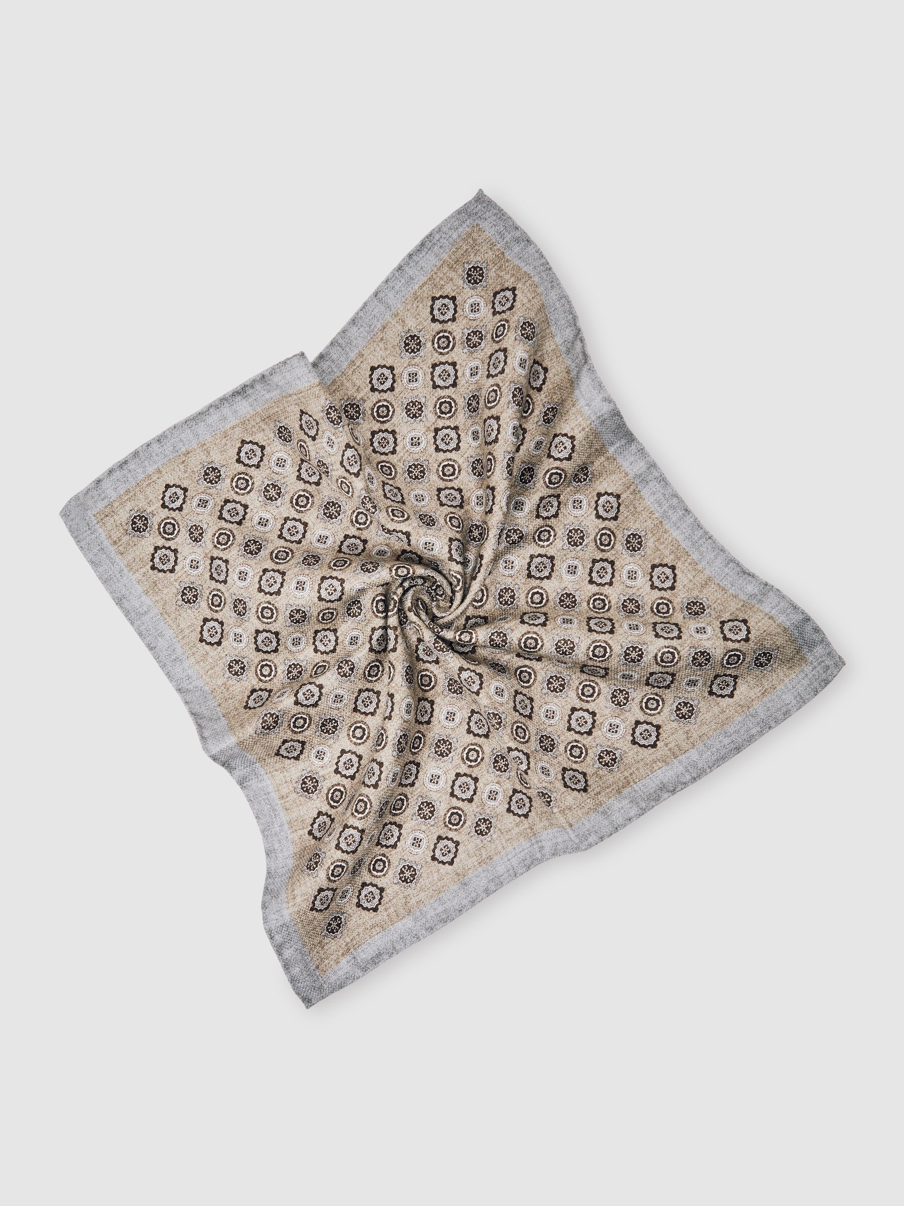 Pocket Square in Oatmeal Melange - Image 2 of 3
