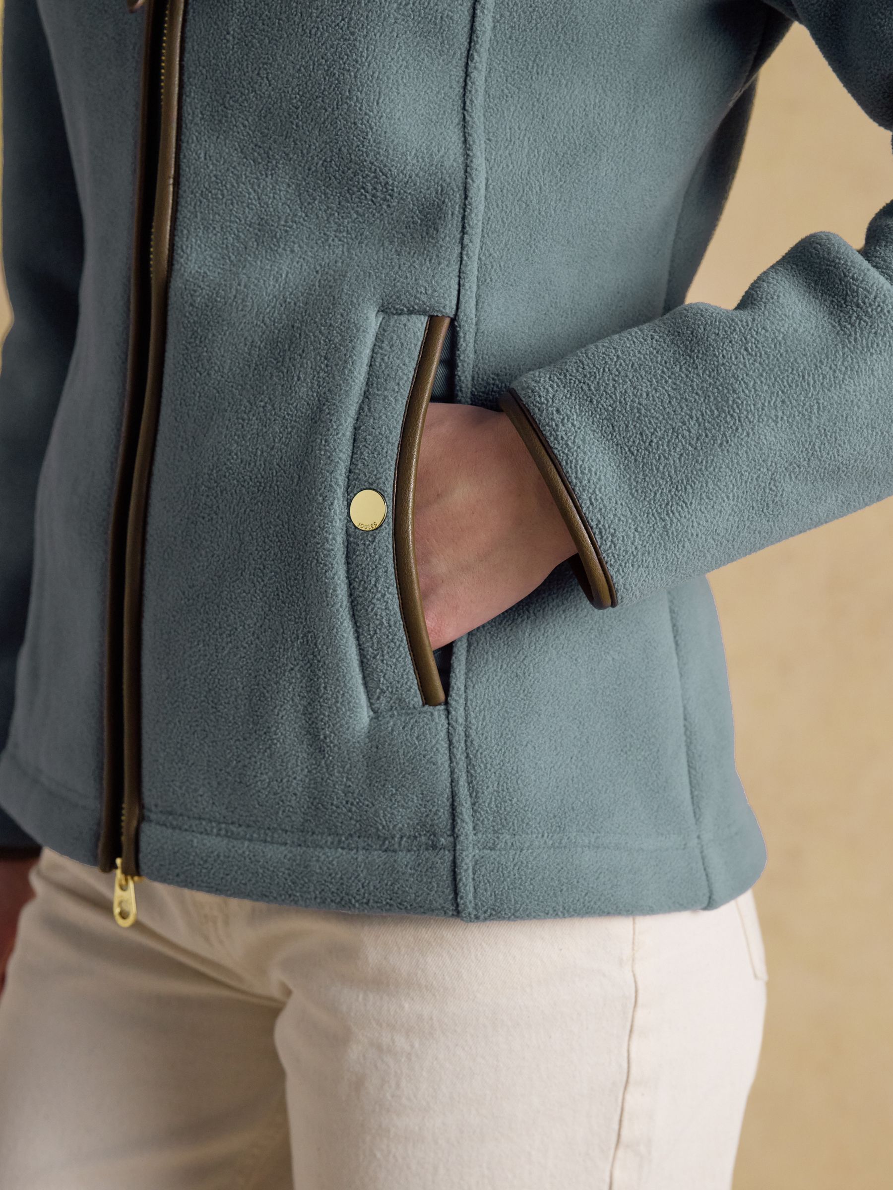 Heritage Chambray Blue Regular Zip Through Fleece - Image 6 of 12