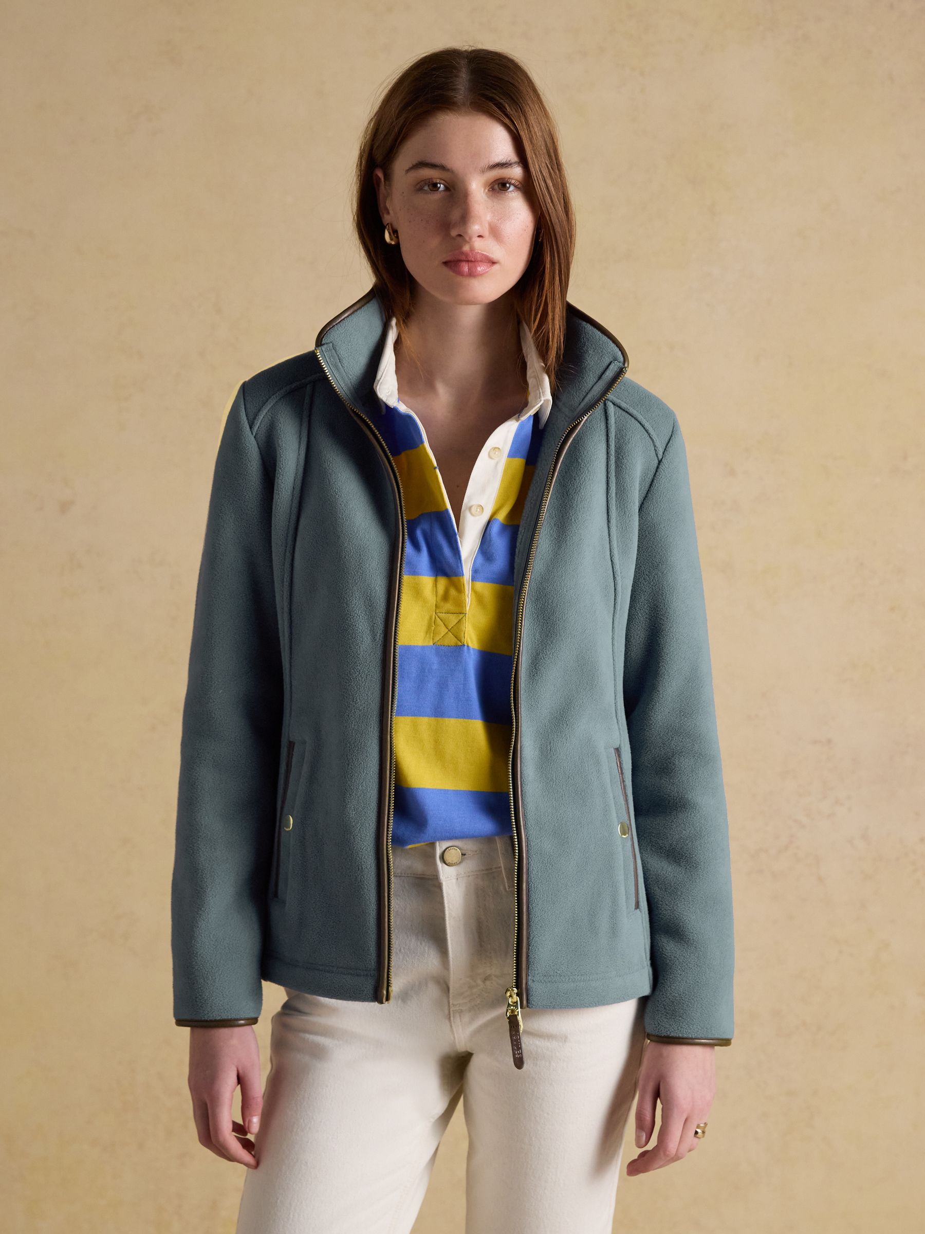 Heritage Chambray Blue Regular Zip Through Fleece - Image 7 of 12