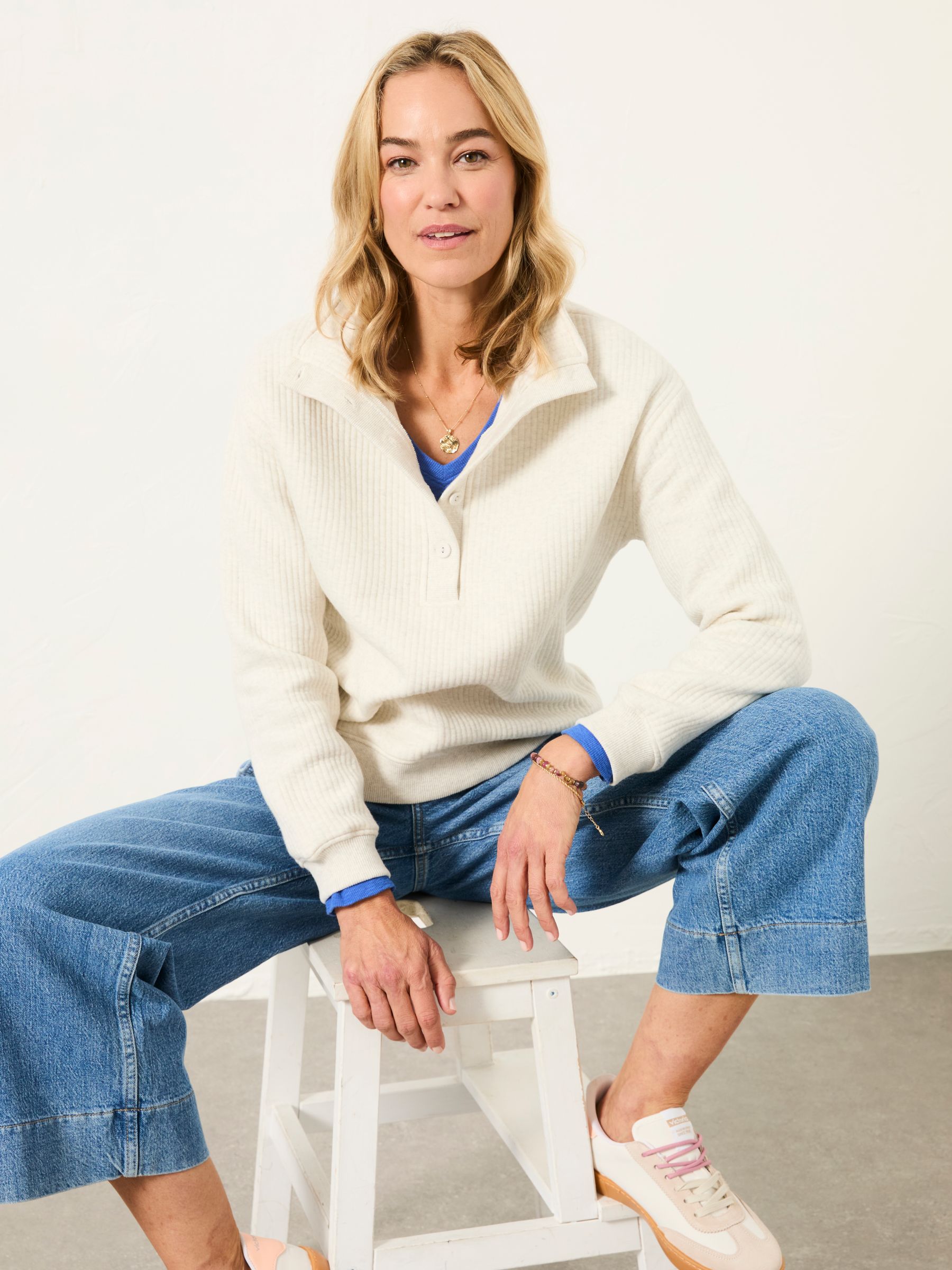 Pale Grey Lounge Half Neck Sweat - Image 4 of 5