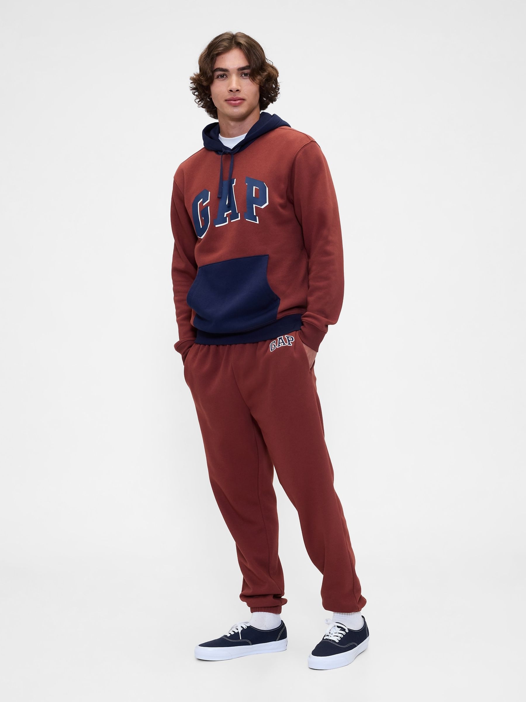 Red Relaxed Logo Joggers - Image 2 of 4