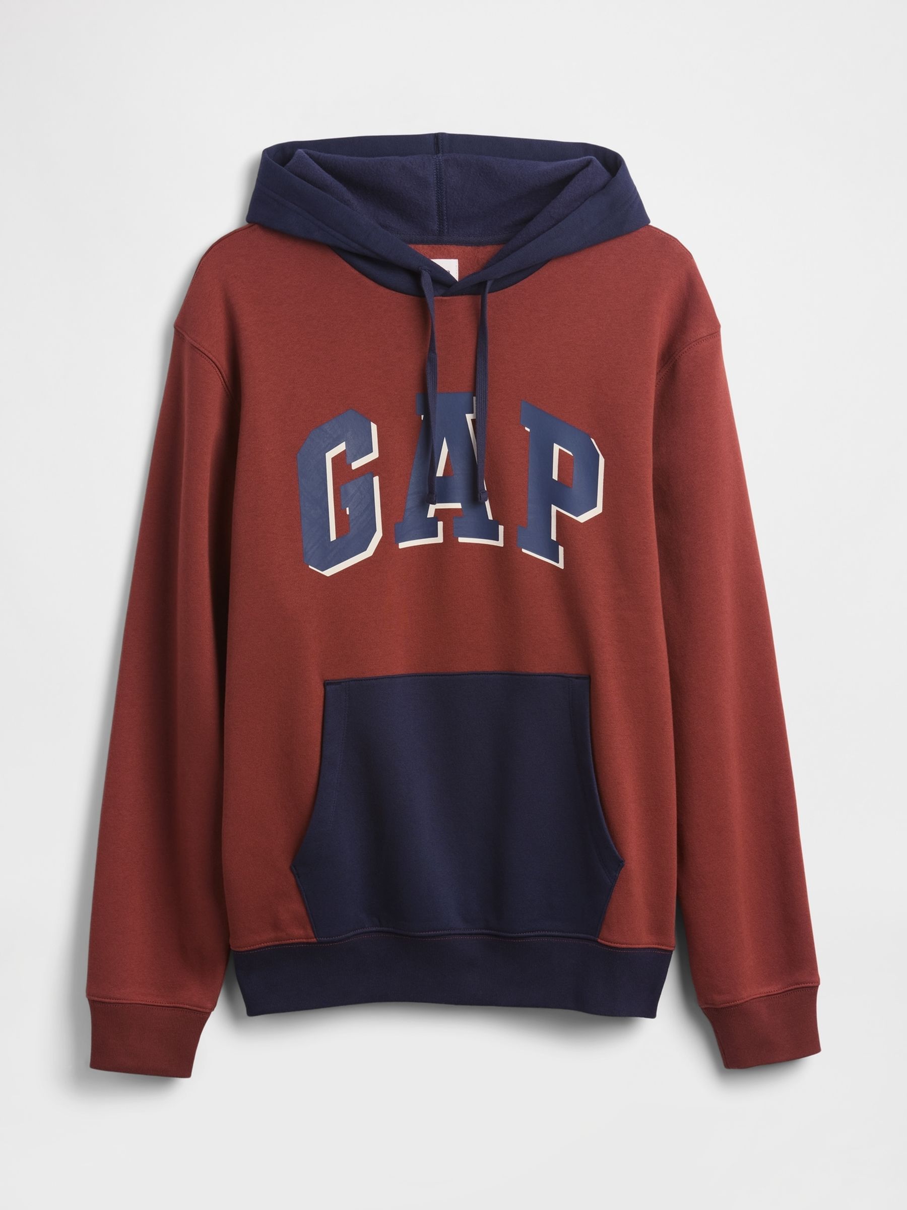 Red Relaxed Logo Colourblock Hoodie - Image 4 of 4
