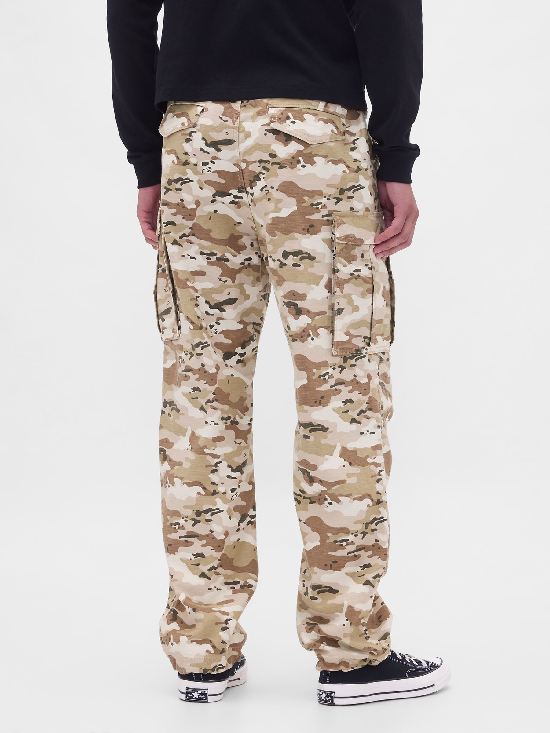 Brown Relaxed Cargo Trousers - Image 2 of 5