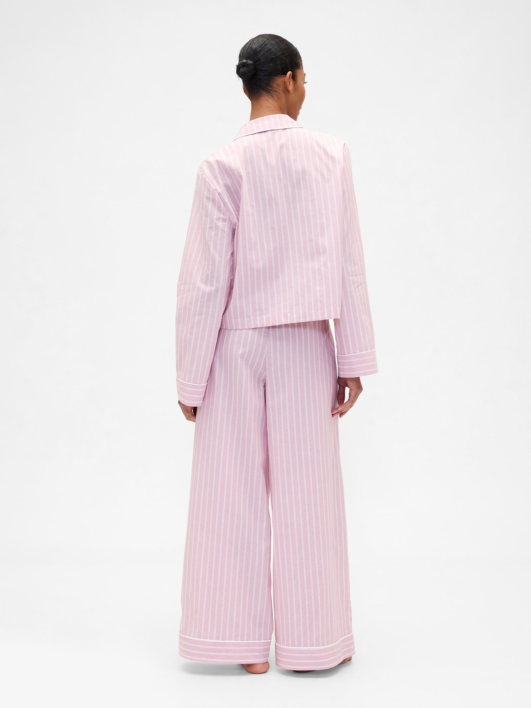 Pink 100% Cotton Poplin Pyjama Set - Image 2 of 4
