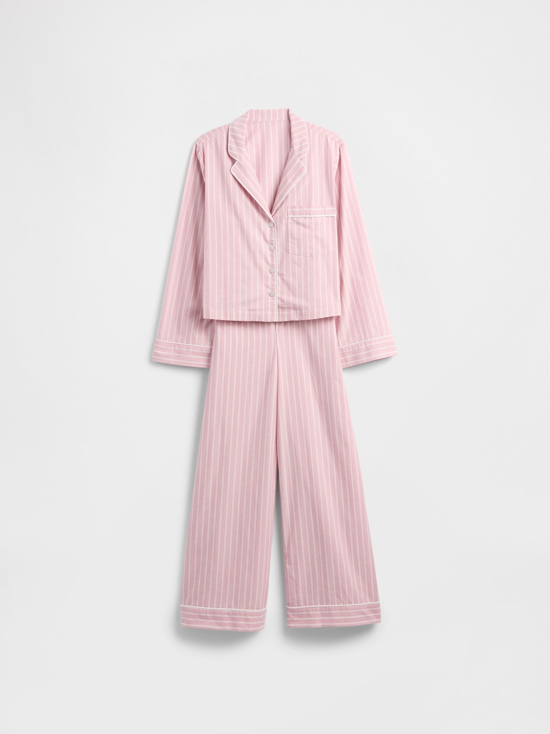 Pink 100% Cotton Poplin Pyjama Set - Image 4 of 4
