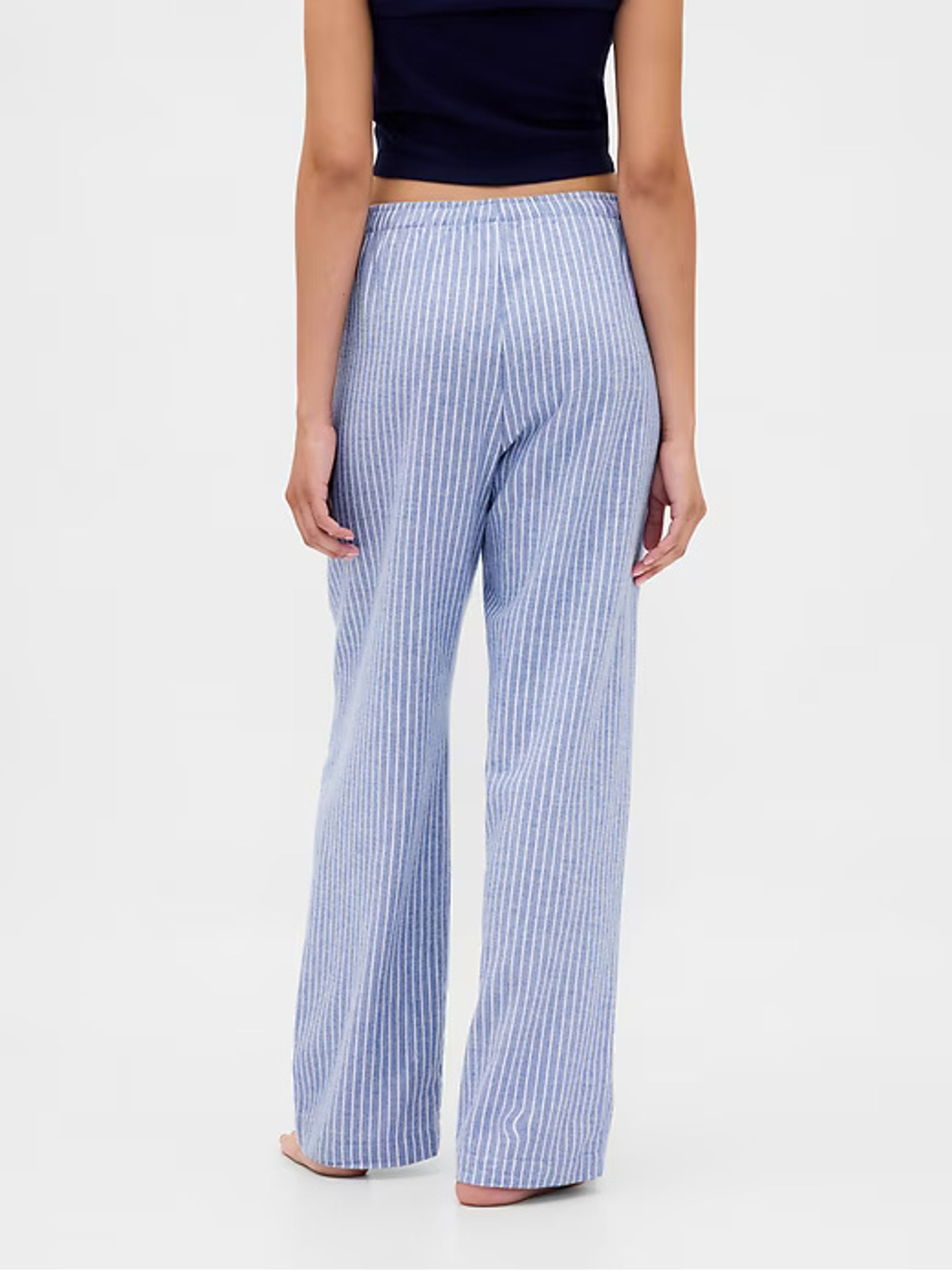 Blue Stripe Regular Matching Family Christmas Pyjama Bottoms - Image 5 of 7