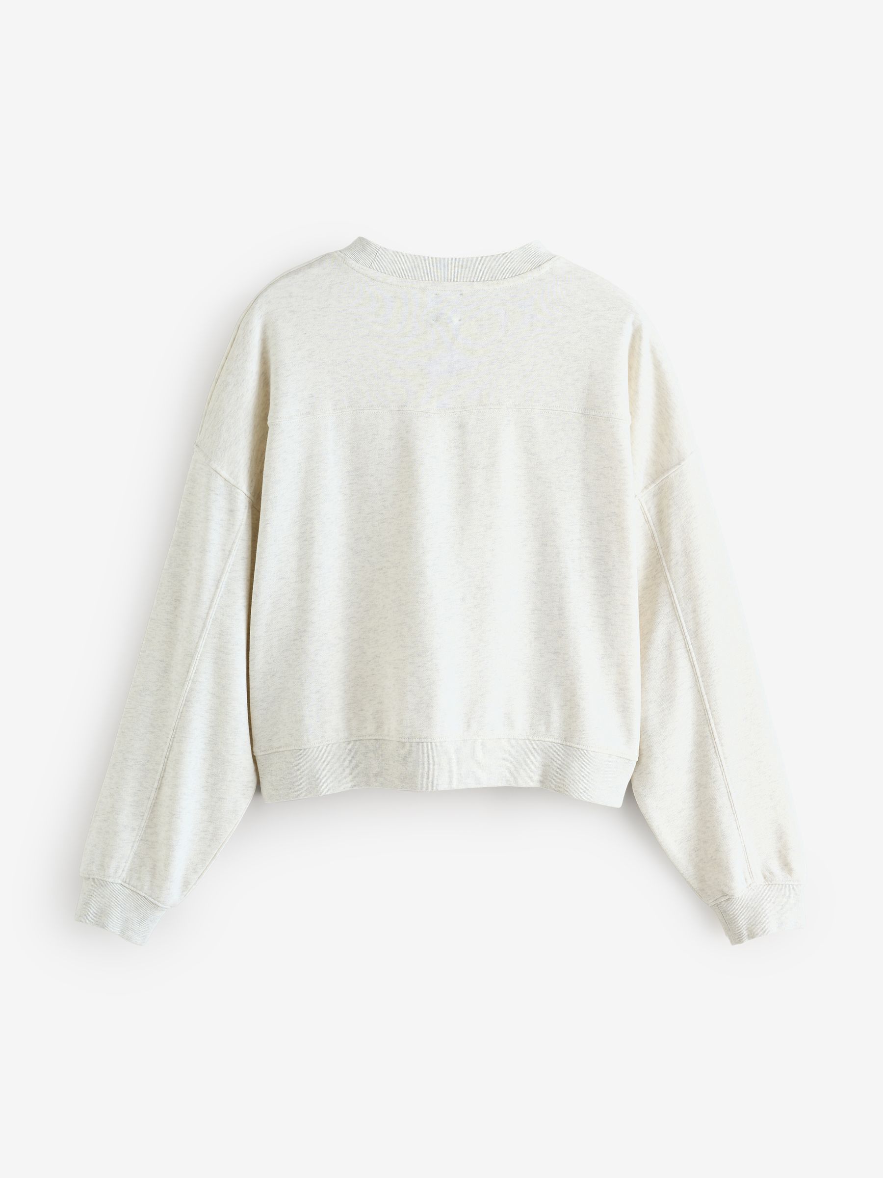 Cream French Terry Logo Wedge Sweatshirt - Image 2 of 5