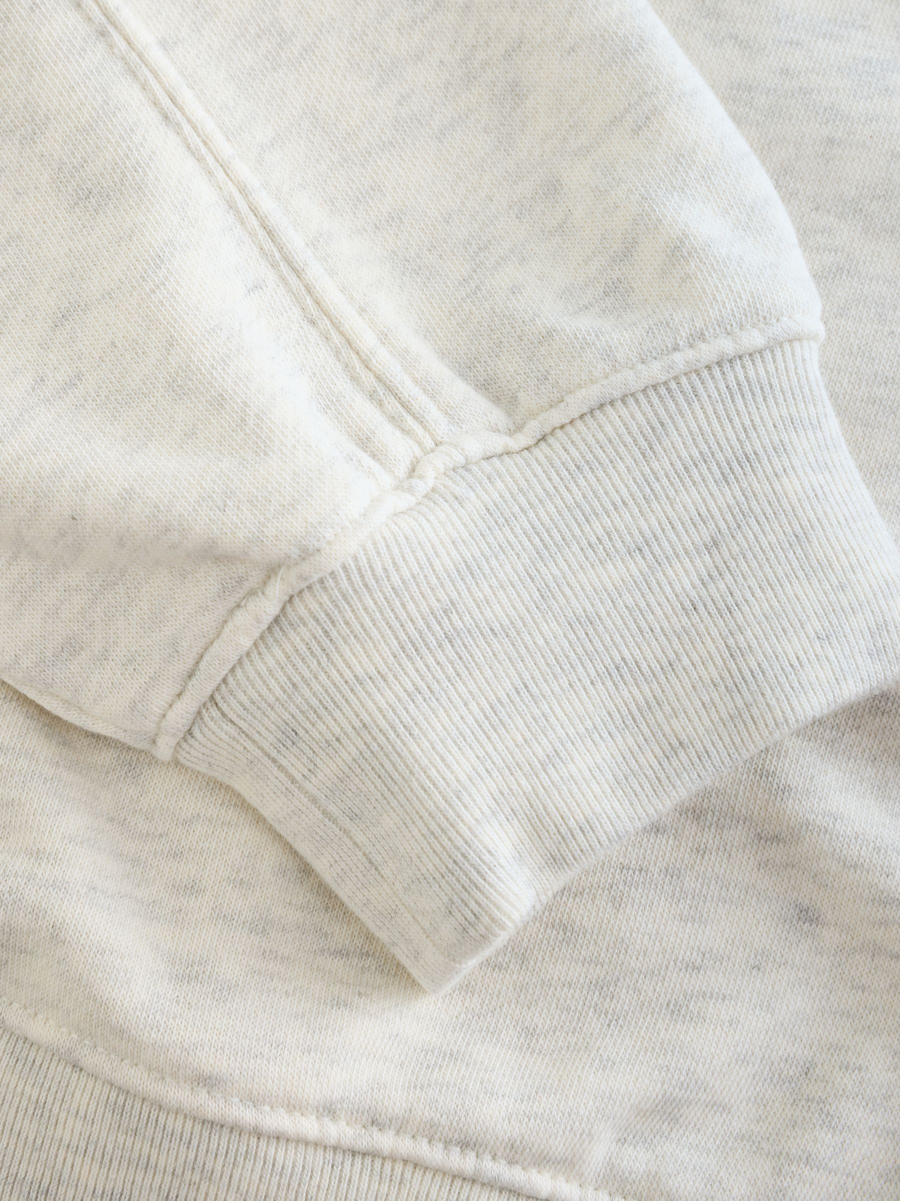 Cream French Terry Logo Wedge Sweatshirt - Image 4 of 5