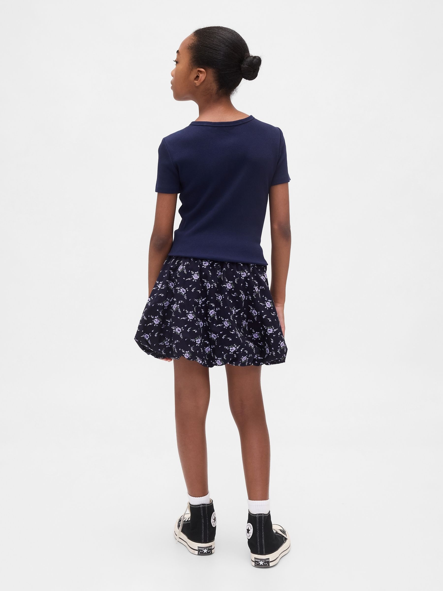 Blue/Navy Easy Bubble Skort (4-13yrs) - Image 2 of 5