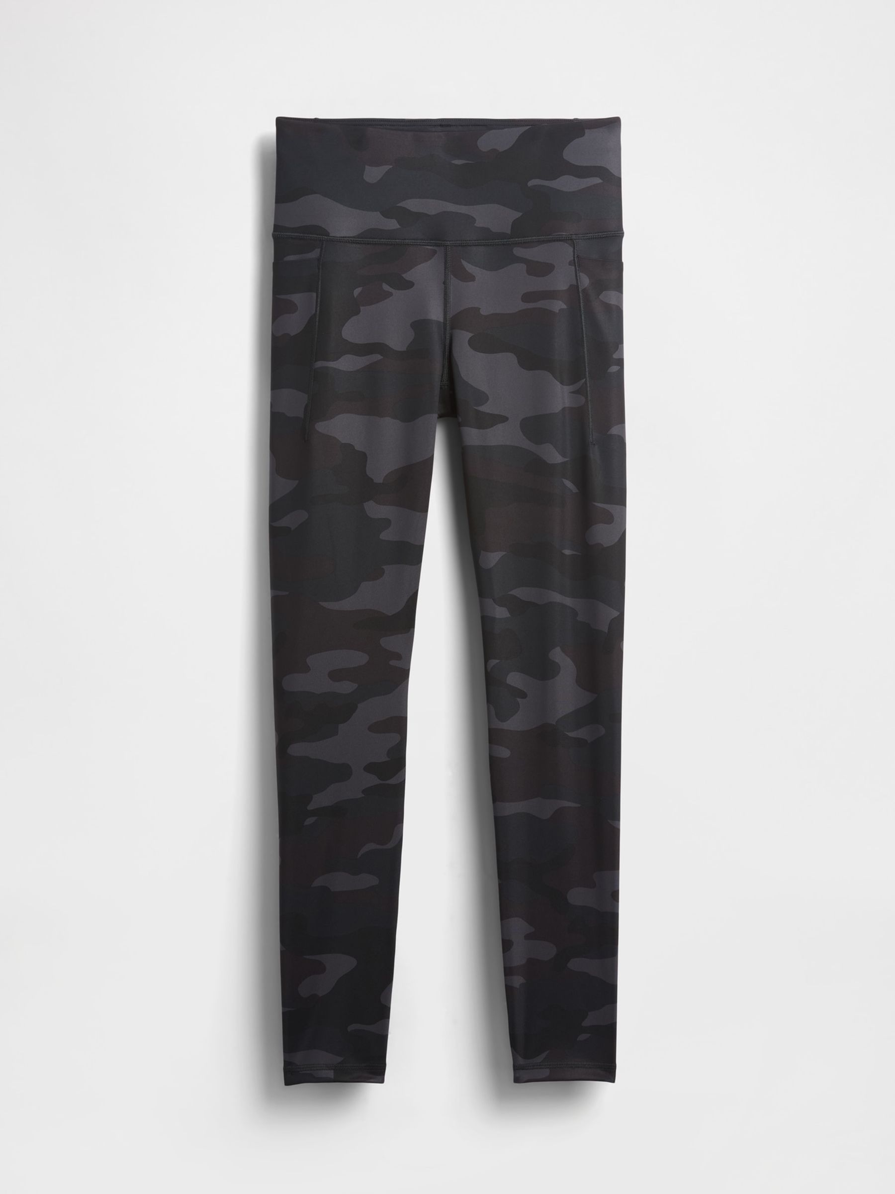 Black High Waisted Power Full Length Leggings - Image 1 of 2 Black High Waisted Power Full Length Leggings - Image 1 of 2