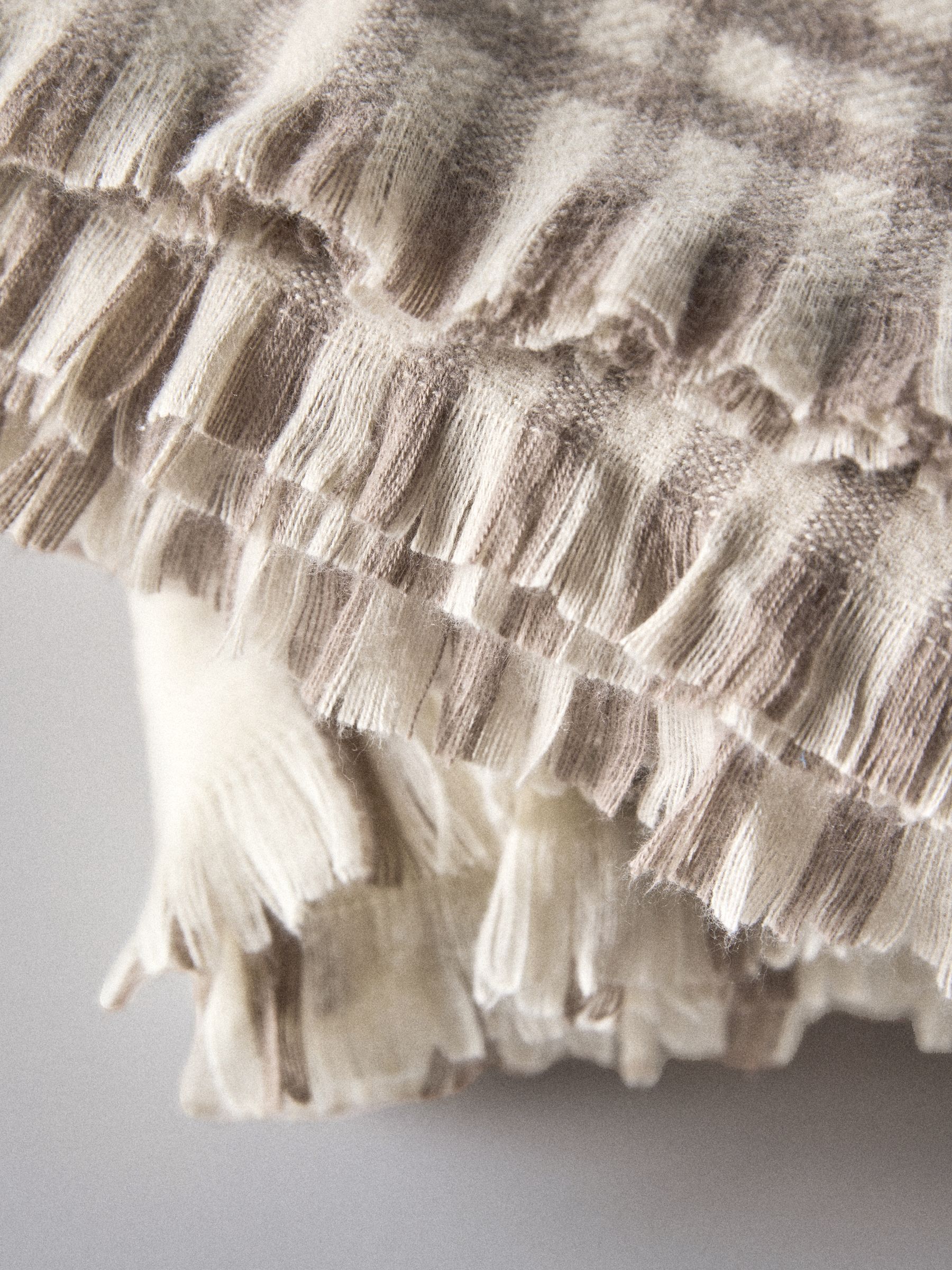 2 Pack Natural Gingham Cosy Throws - Image 6 of 6 2 Pack Natural Gingham Cosy Throws - Image 6 of 6