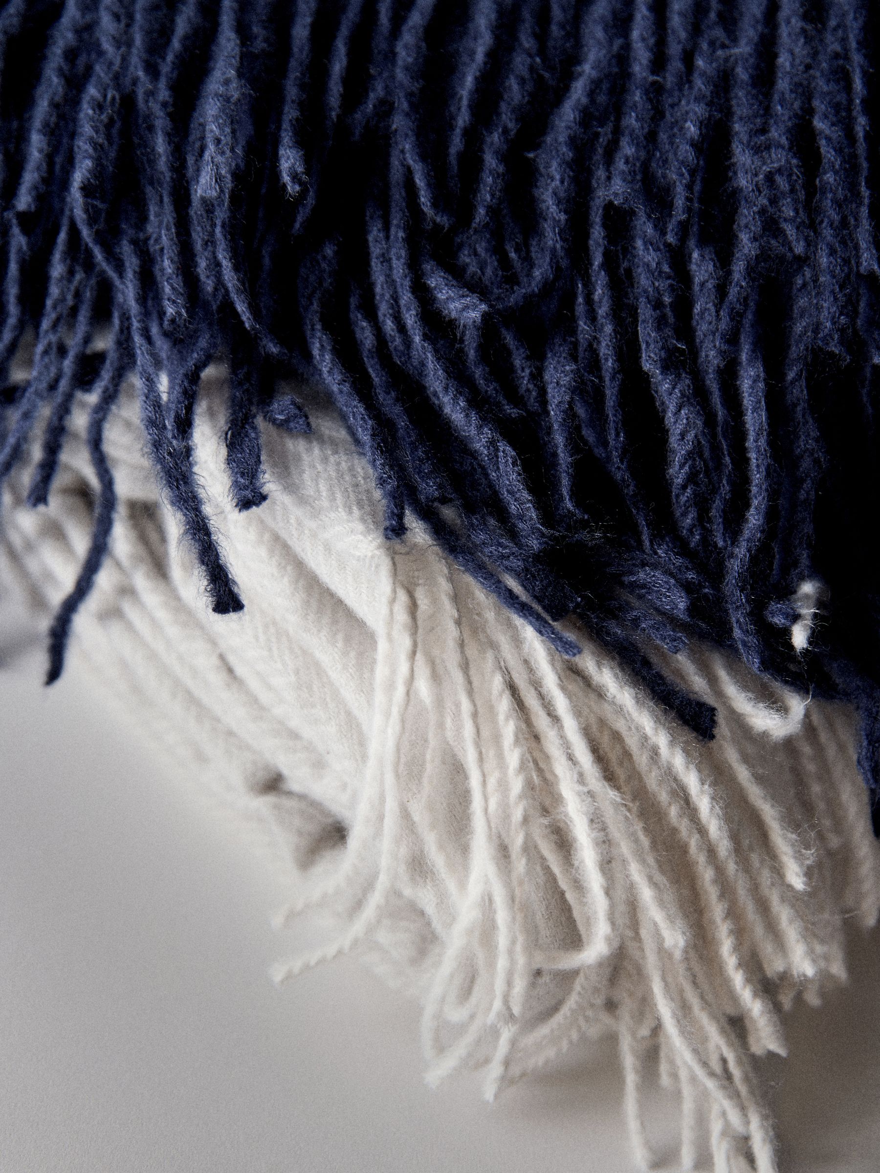 2 Pack Navy/Grey Herringbone Throws - Image 5 of 5