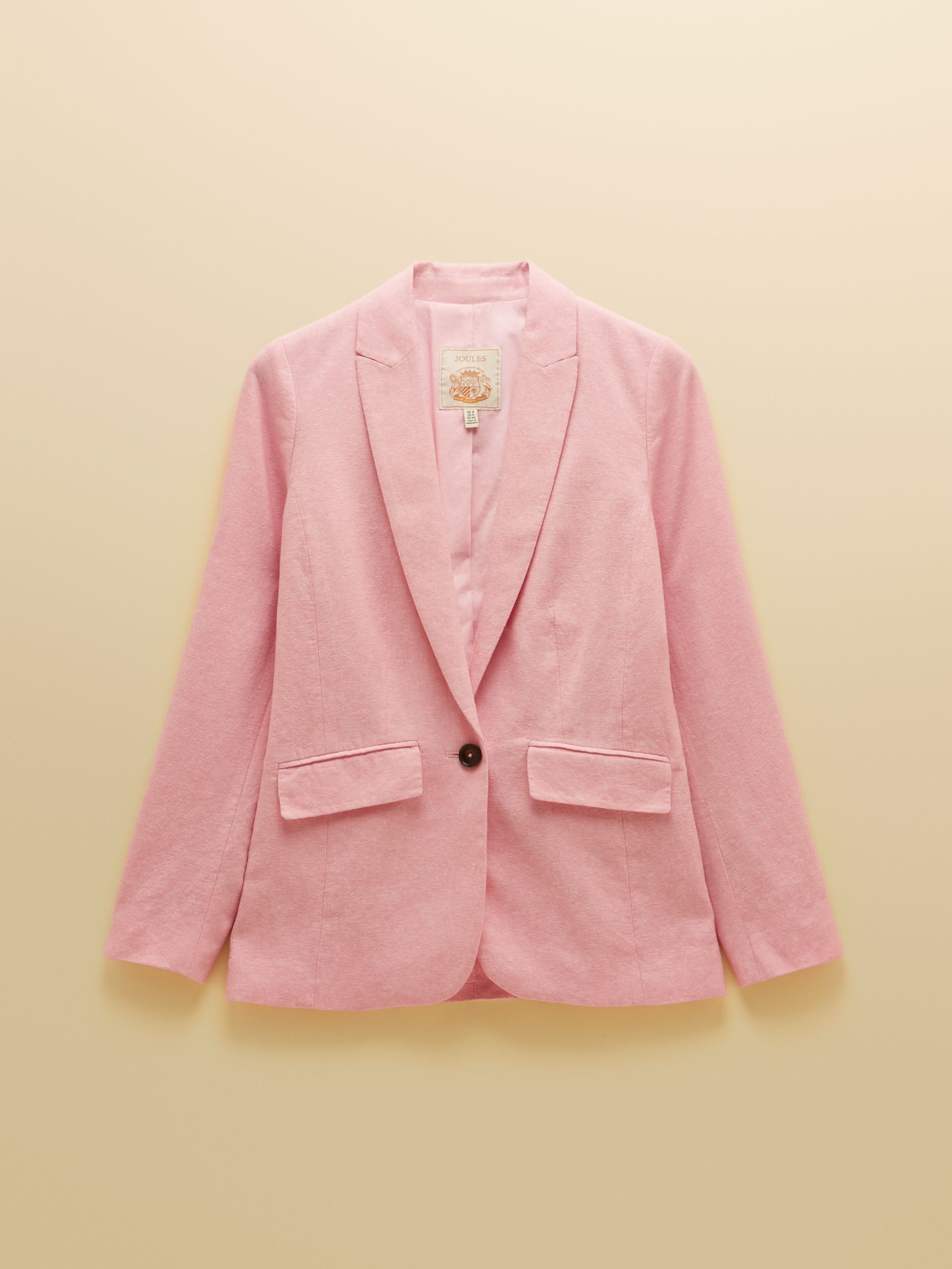 Pink Linen Blend Blazer - Image 11 of 11
