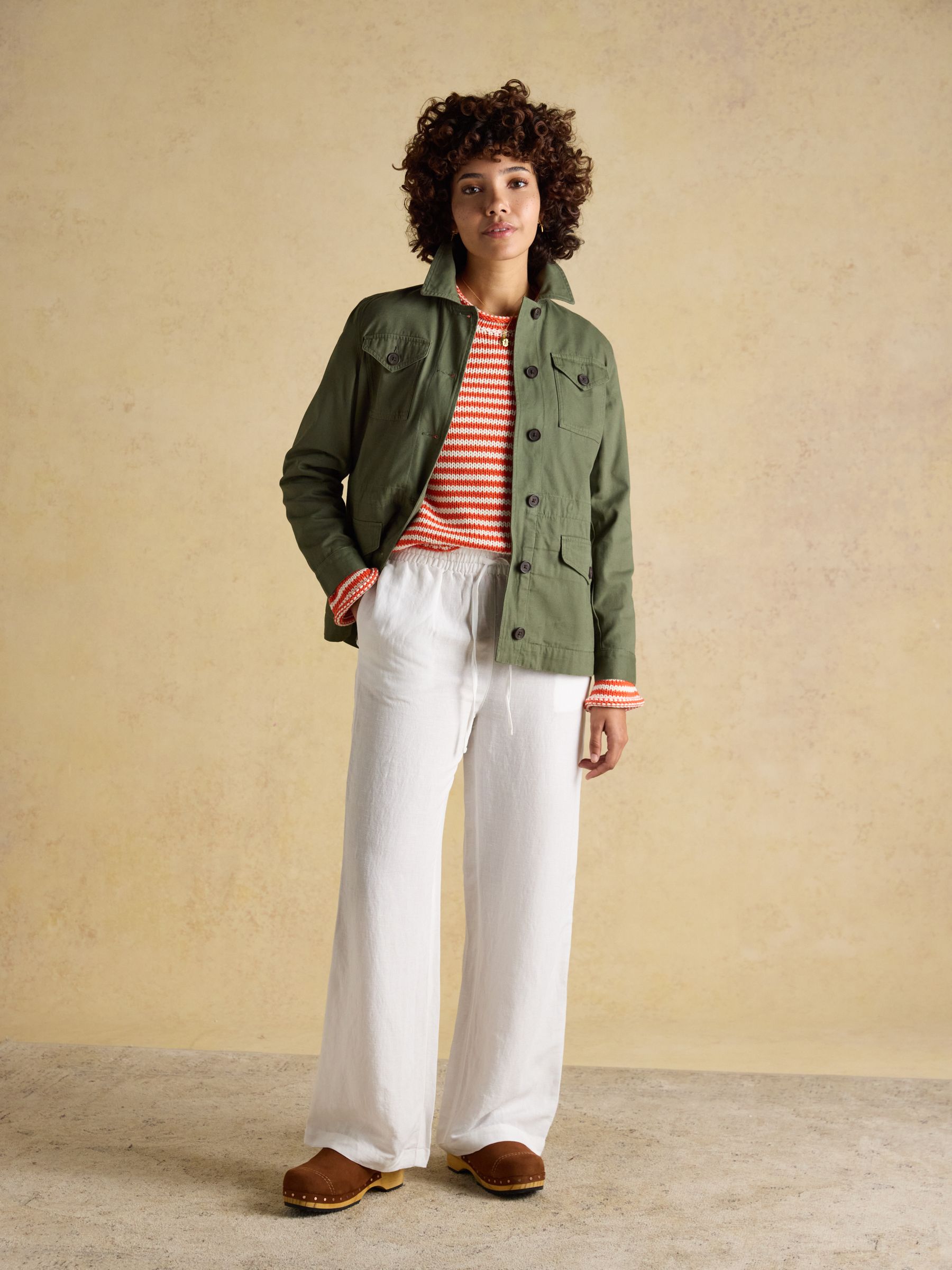 Twyford Khaki Green Lightweight Utility Jacket - Image 5 of 11