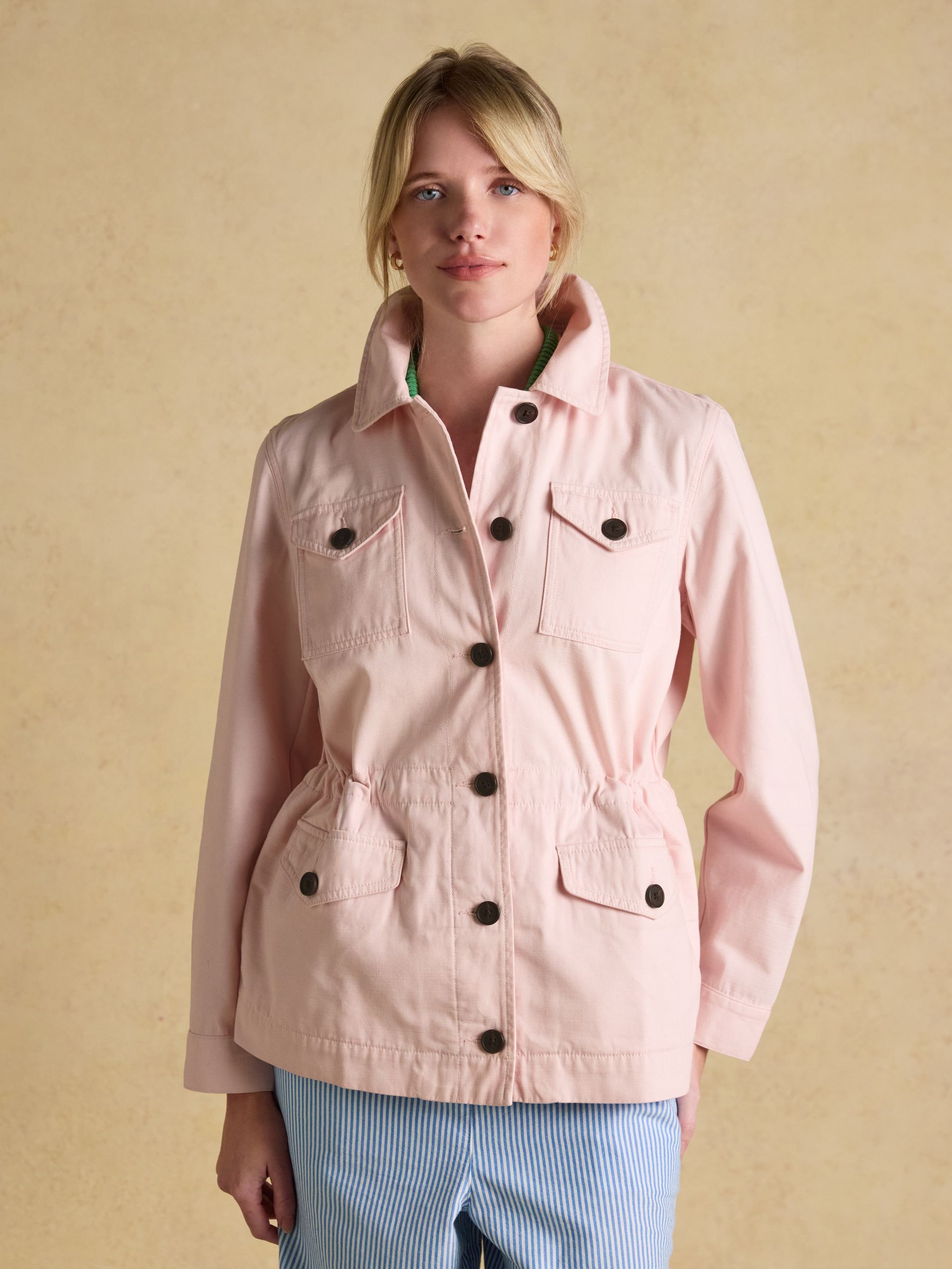 Twyford Pink Lightweight Utility Jacket - Image 1 of 11 Twyford Pink Lightweight Utility Jacket - Image 1 of 11