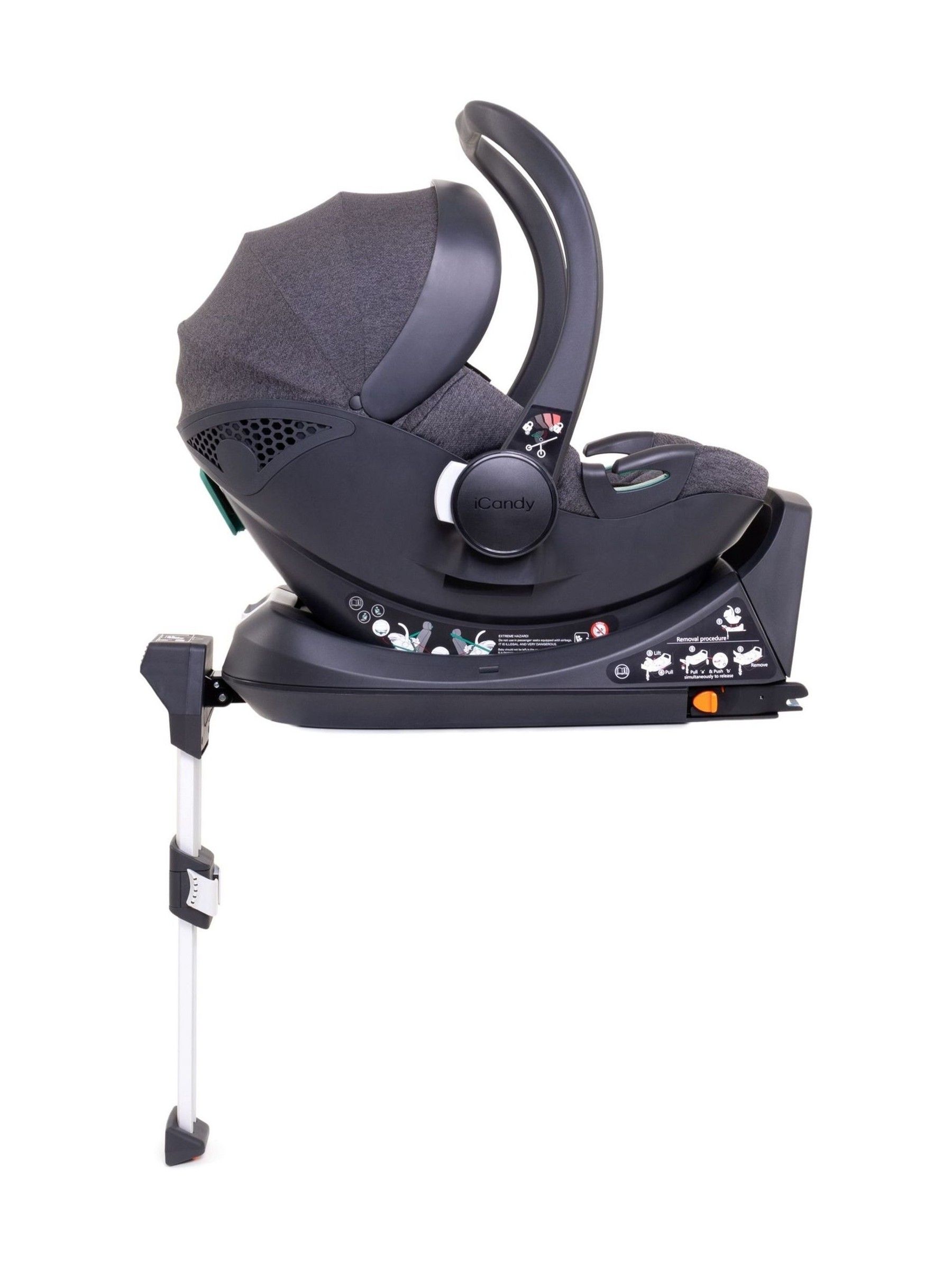 iCandy Dark Grey Peach7 Travel System Bundle - Image 5 of 5