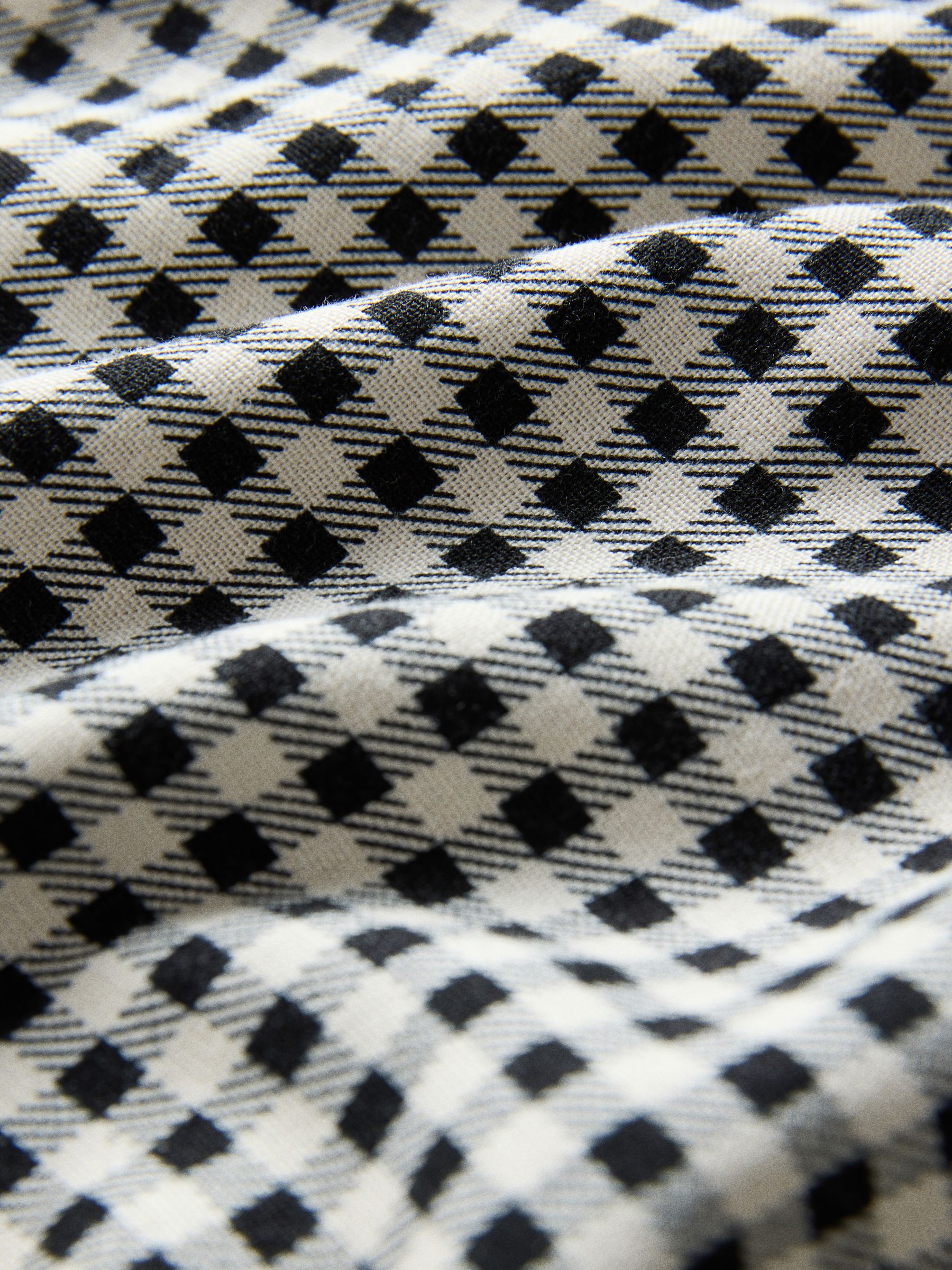 White/Navy Blue/Gingham Wide Leg Trouser With Linen 3 Pack - Image 6 of 6