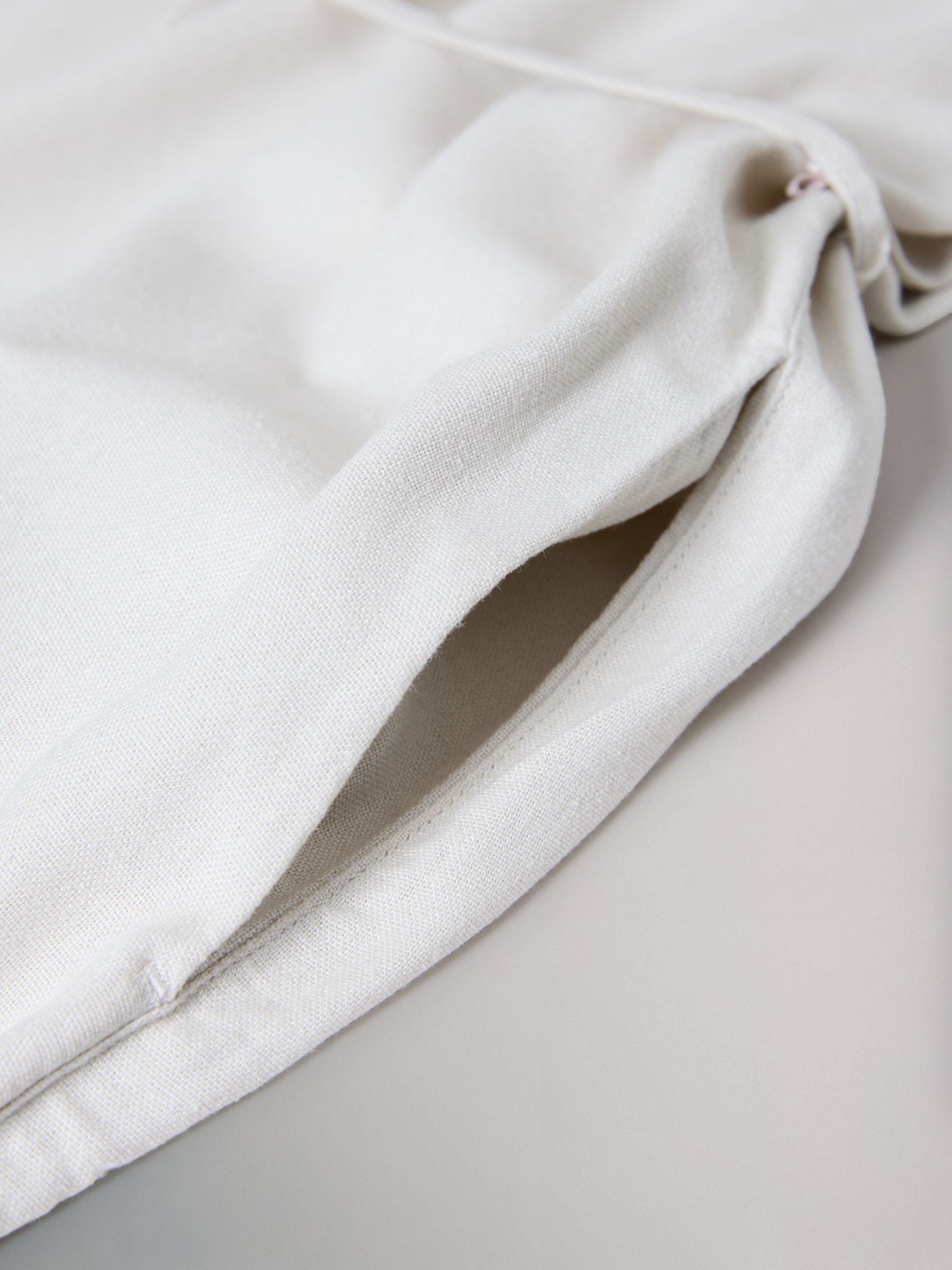 Black/Stone 2 Pack Tie Waist Dresses With Linen - Image 3 of 3