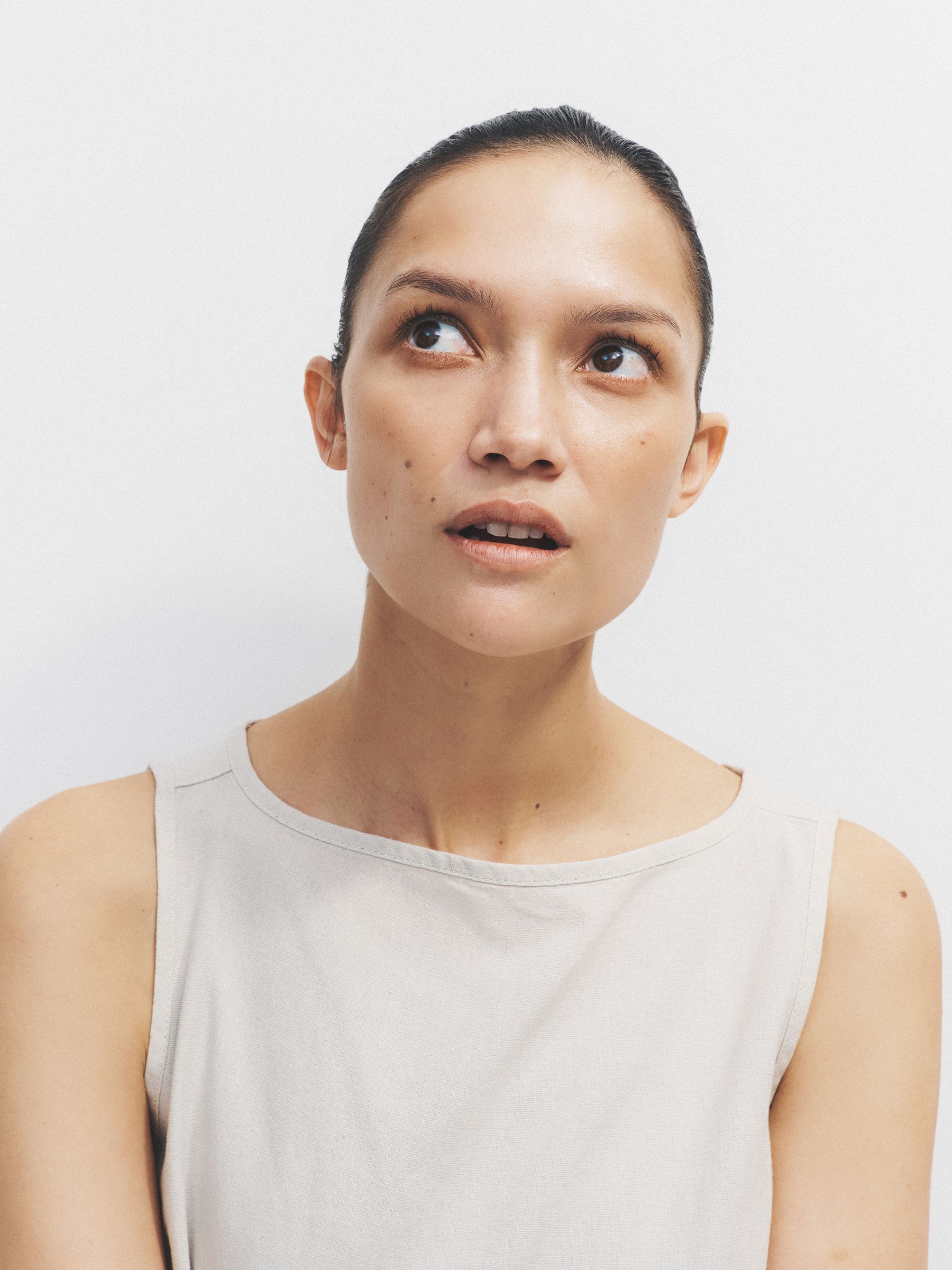 2 Pack Tie Hem Tops With Linen Black/Stone - Image 5 of 6