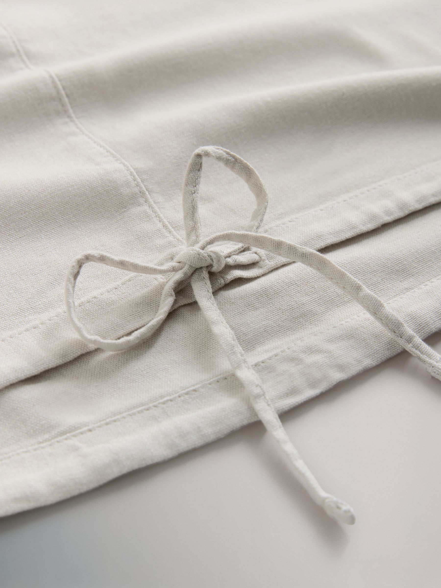 2 Pack Tie Hem Tops With Linen Black/Stone - Image 6 of 6