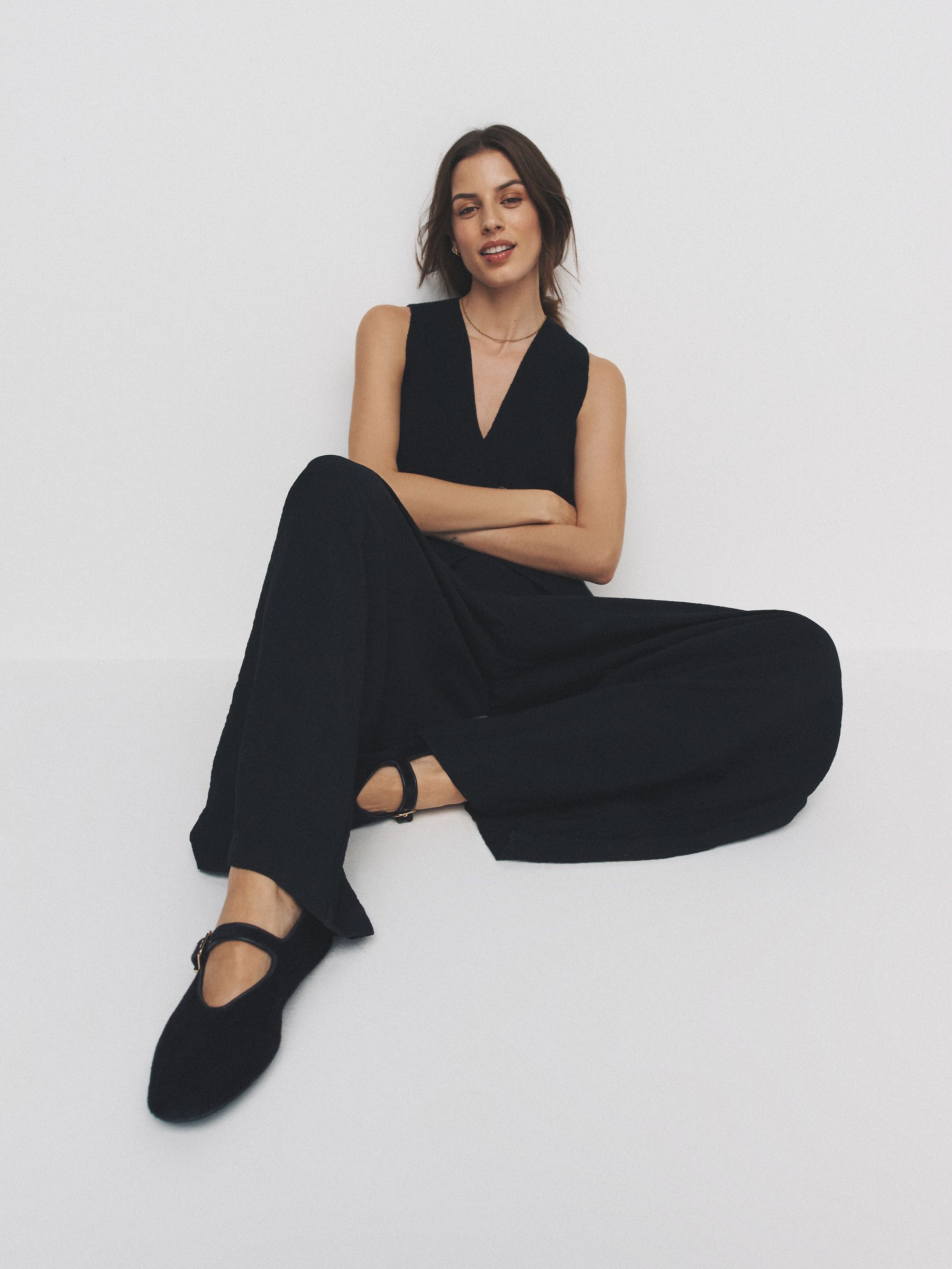 2 Pack Palazzo Wide Leg Trousers Black/Brown - Image 4 of 6