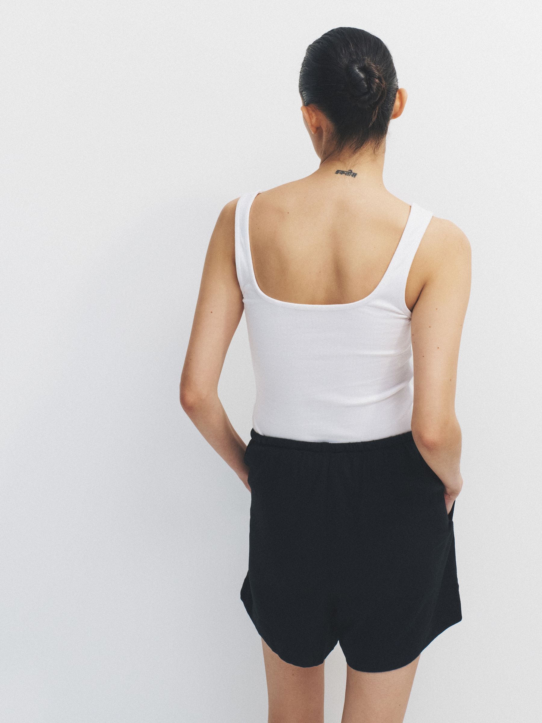 Black/Neutral Shorts With Linen 2 Pack - Image 3 of 6