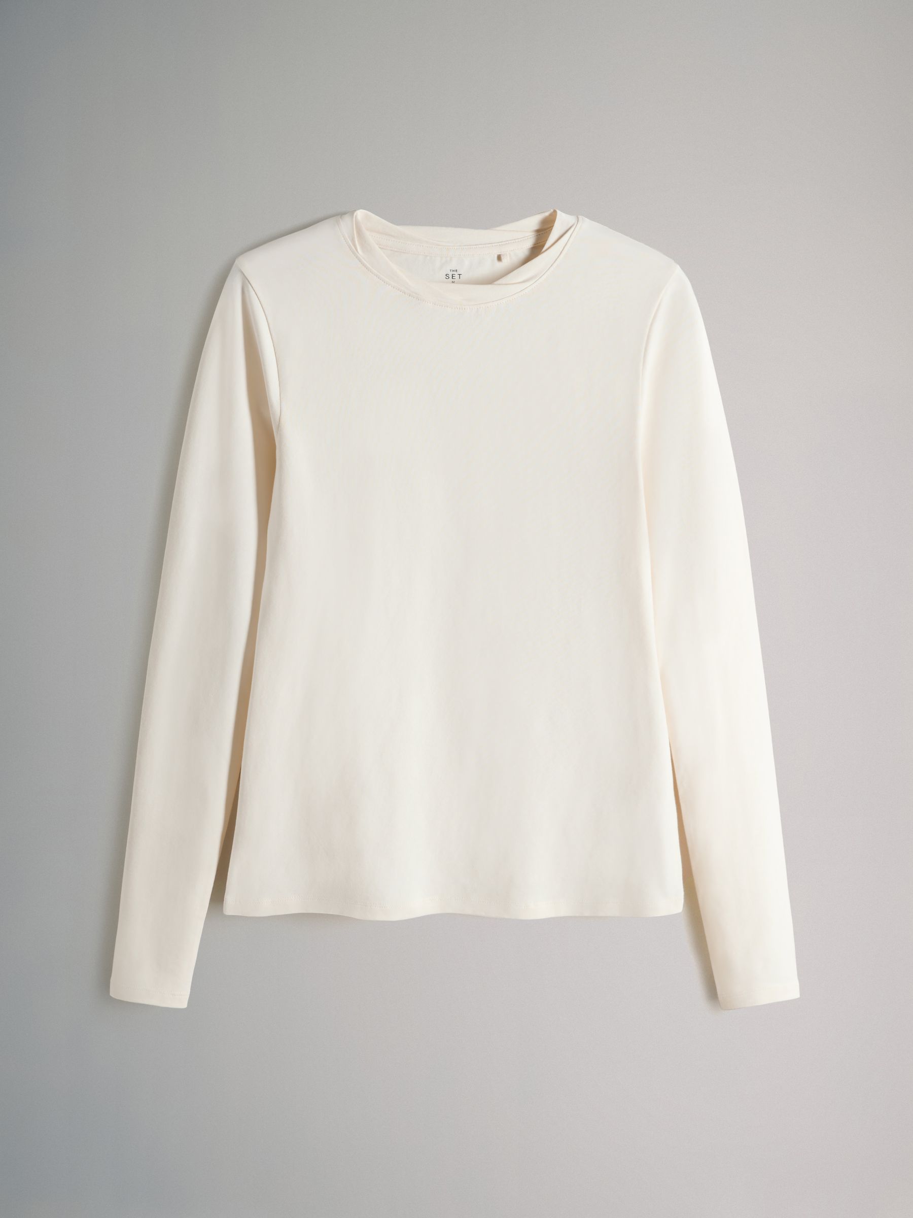 3 Pack Twist Neck Long Sleeve T-Shirts Chocolate Brown/Taupe Brown/Cream - Image 2 of 6