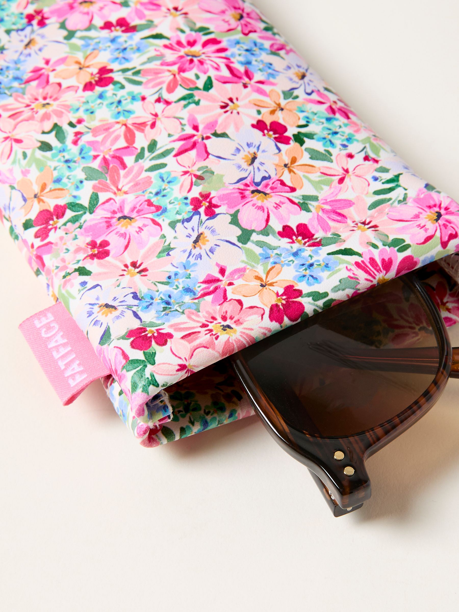 Pink Floral Sunglasses Case - Image 2 of 2