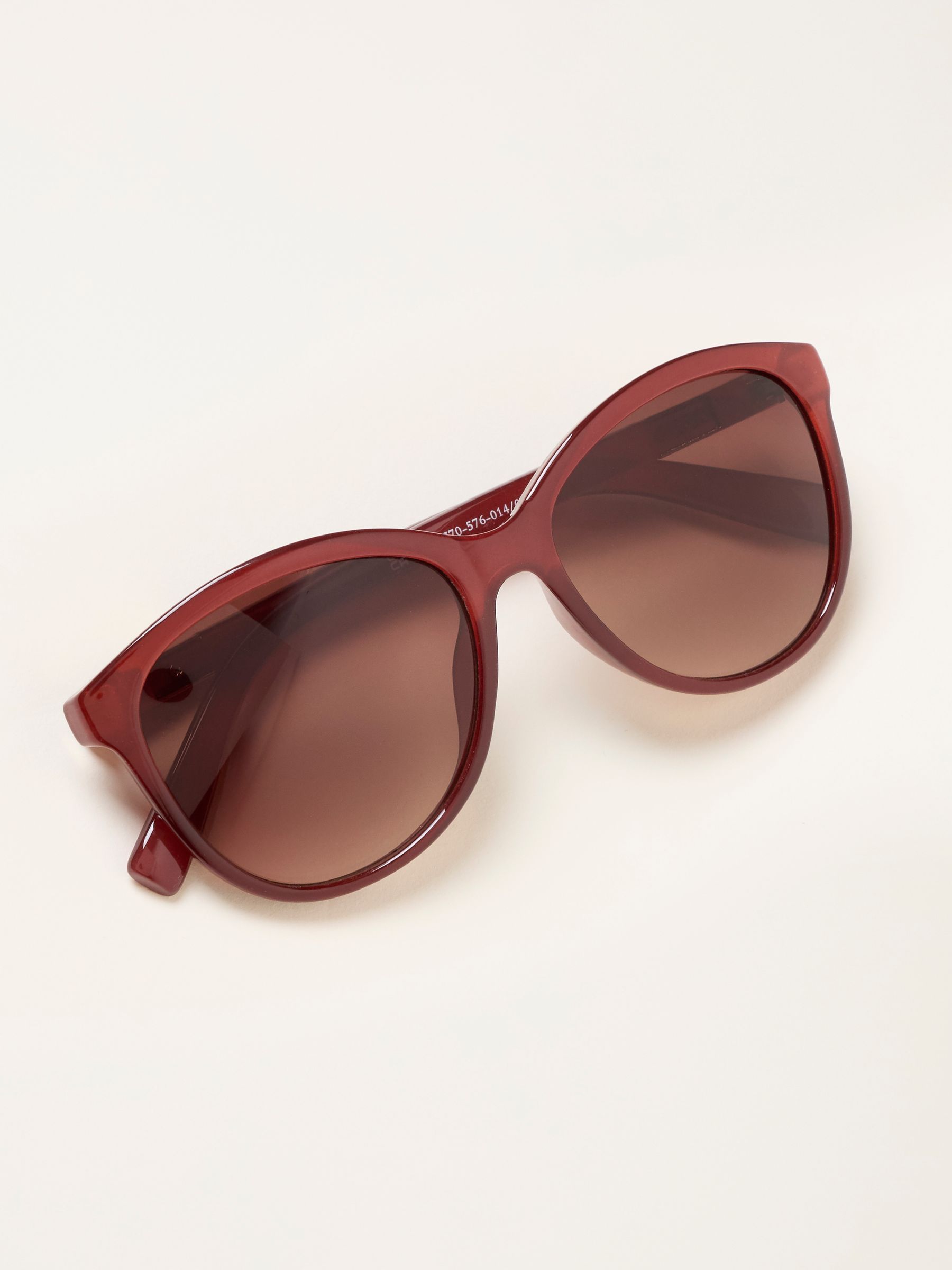 Claire Burgundy Red Sunglasses - Image 1 of 2