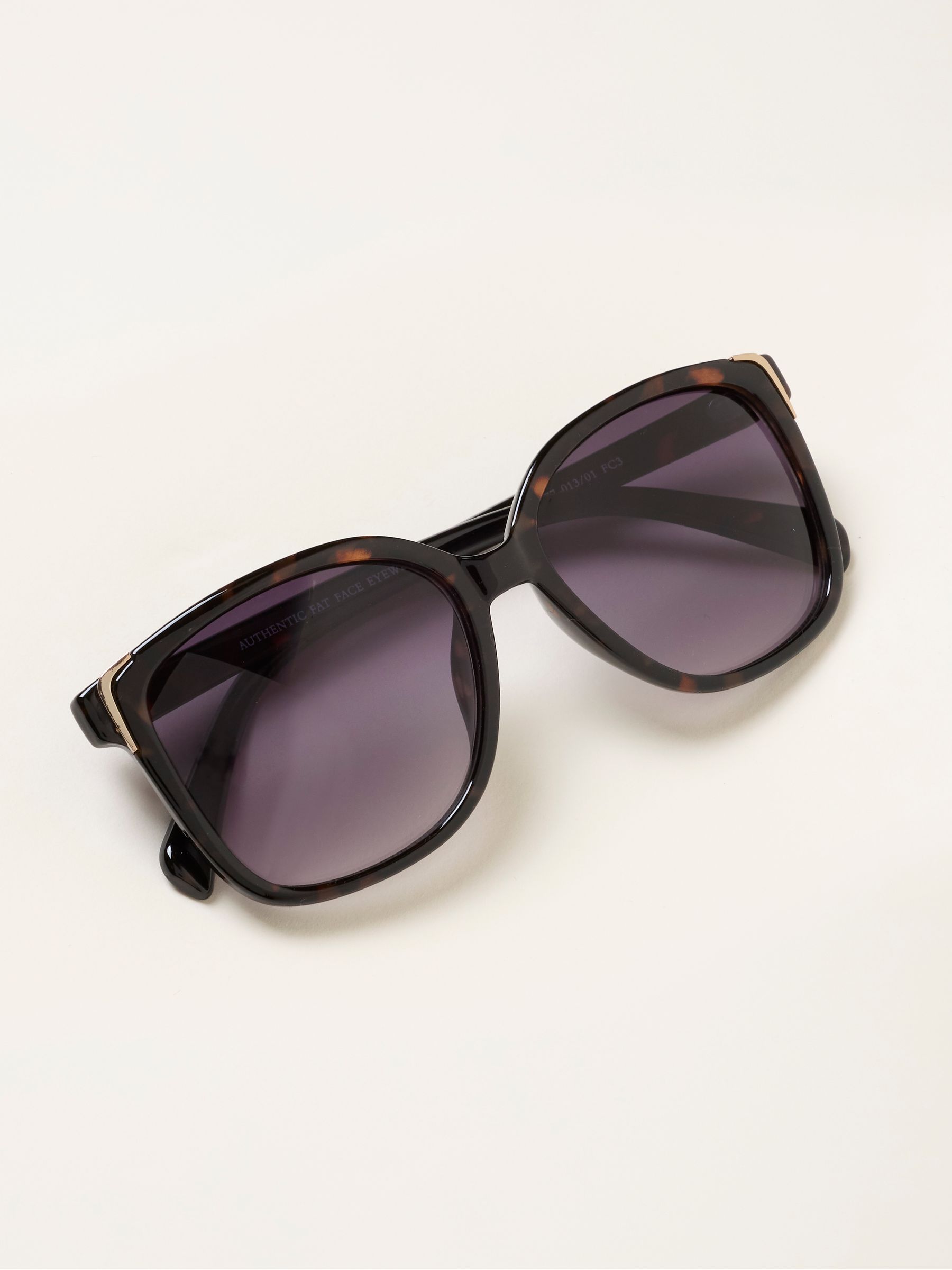 Lily Tortoiseshell Brown Heart Detail Sunglasses - Image 1 of 2