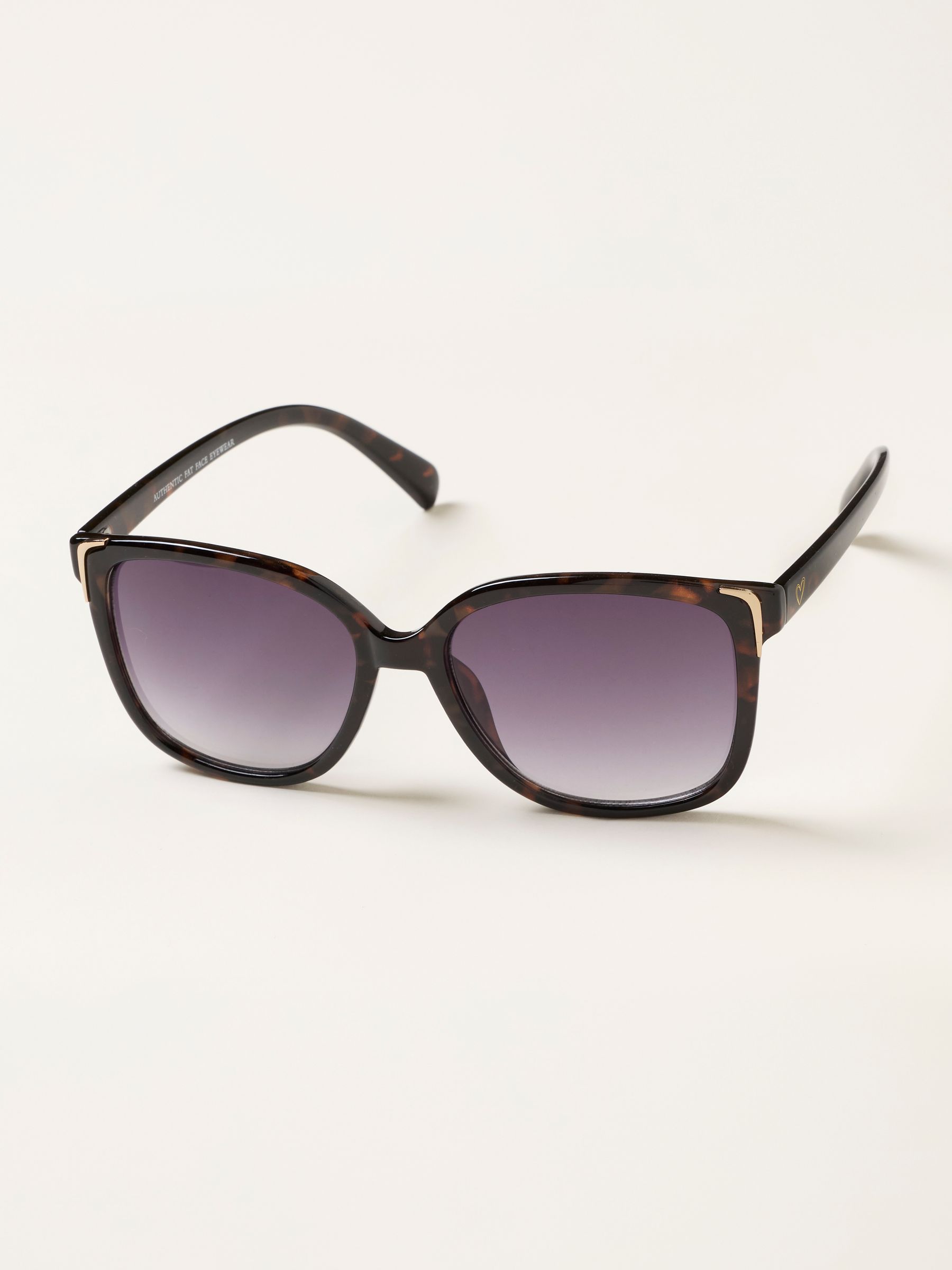 Lily Tortoiseshell Brown Heart Detail Sunglasses - Image 2 of 2