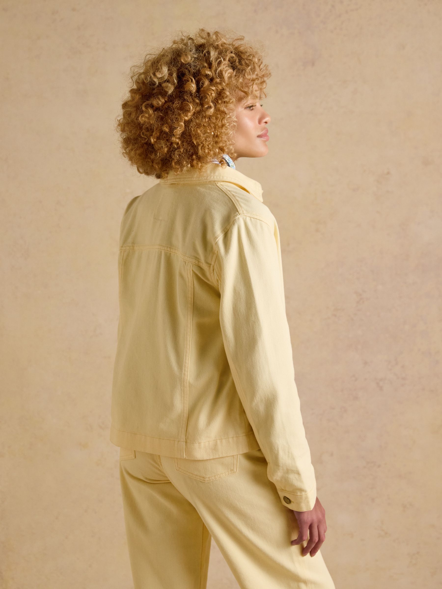 Marlow Light Yellow Denim Jacket - Image 2 of 10