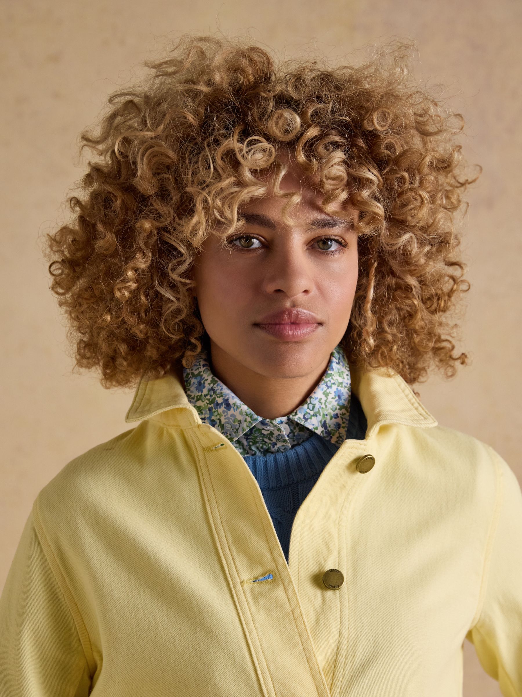Marlow Light Yellow Denim Jacket - Image 5 of 10