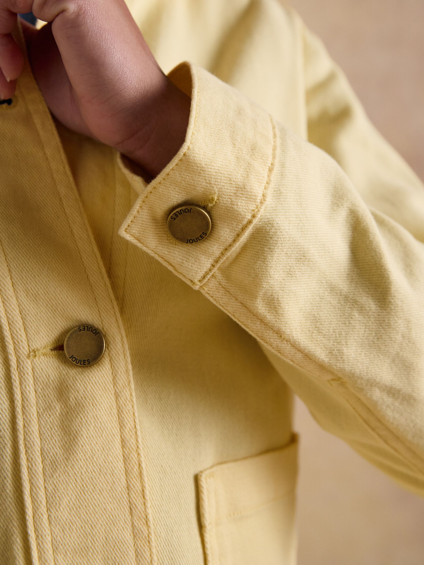 Marlow Light Yellow Denim Jacket - Image 8 of 10