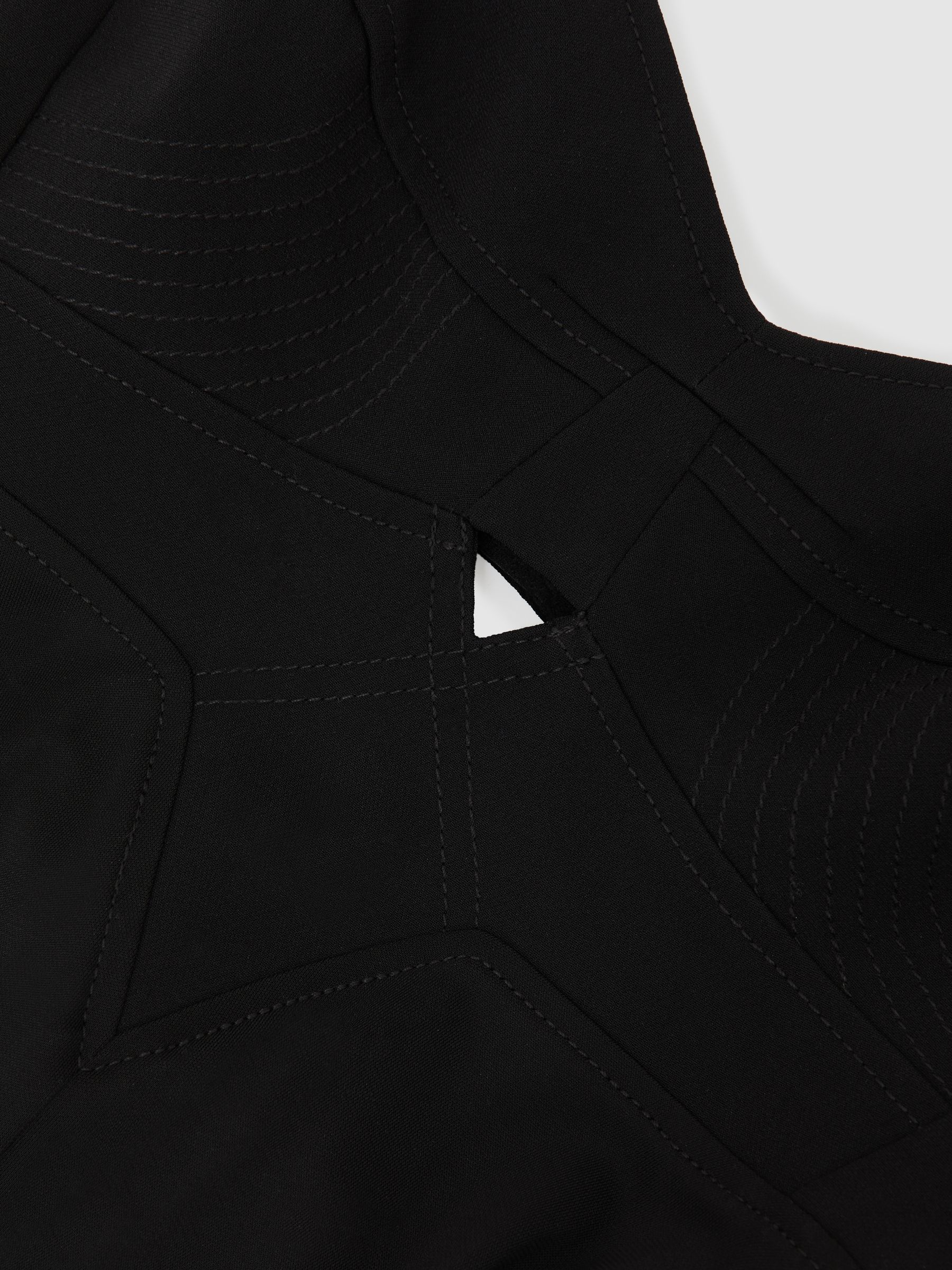 Reiss | Royal Ballet Bustier Midi Dress in Black - Image 6 of 6