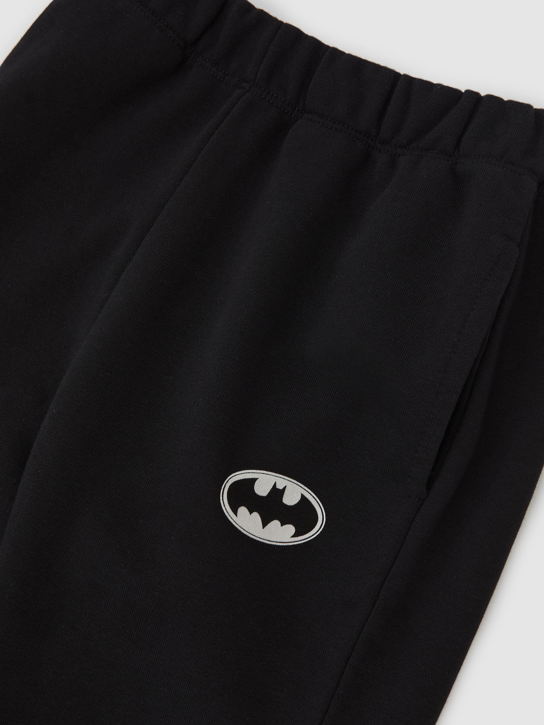 13-14 yrs Batman | Reiss Gotham City Joggers in Black - Image 4 of 4