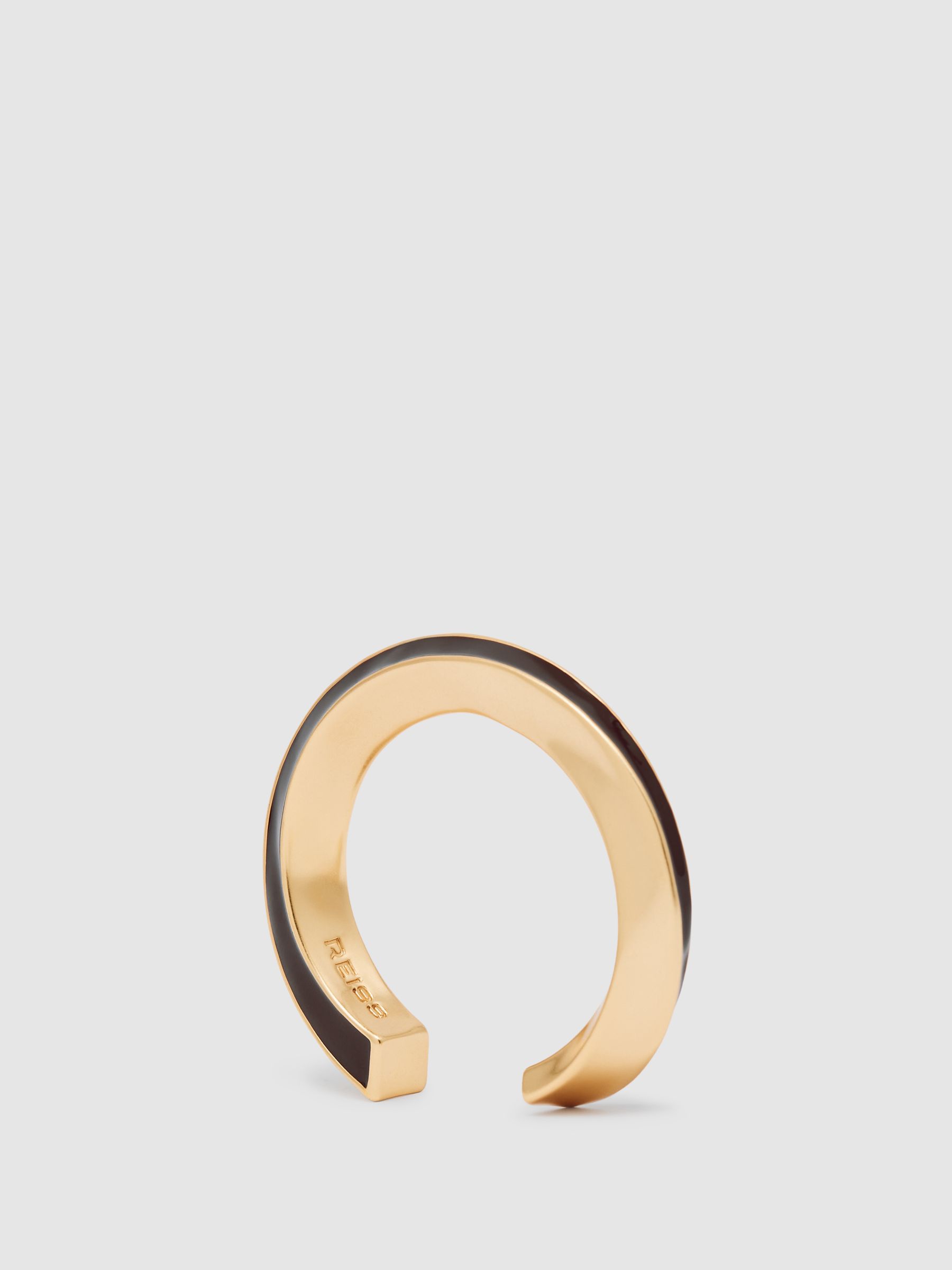 Tone Twist Enamel Cuff Bracelet in Gold - Image 1 of 5 Tone Twist Enamel Cuff Bracelet in Gold - Image 1 of 5