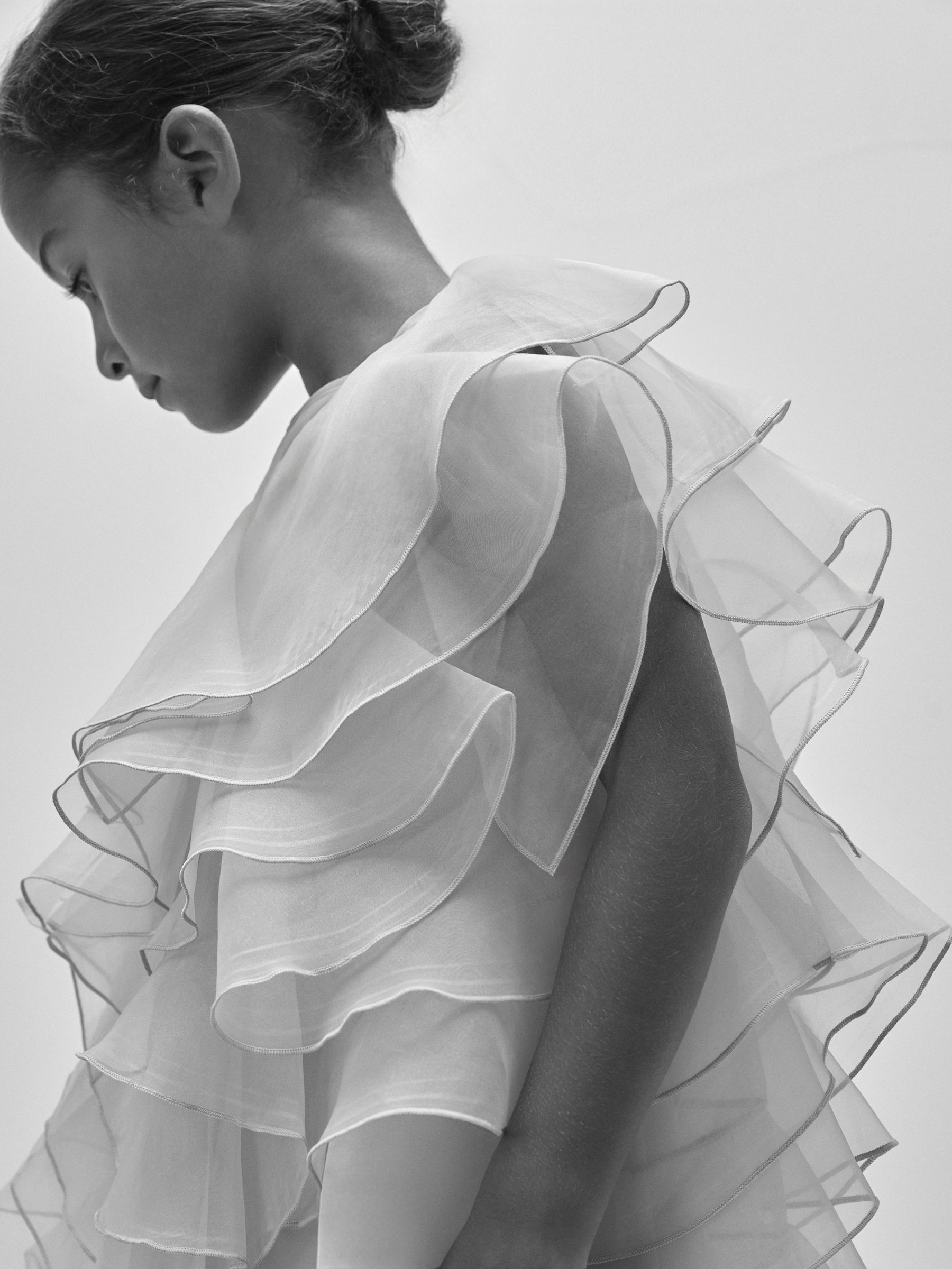 9-13 yrs Reiss | Royal Ballet Organza Dress in Pink - Image 4 of 5