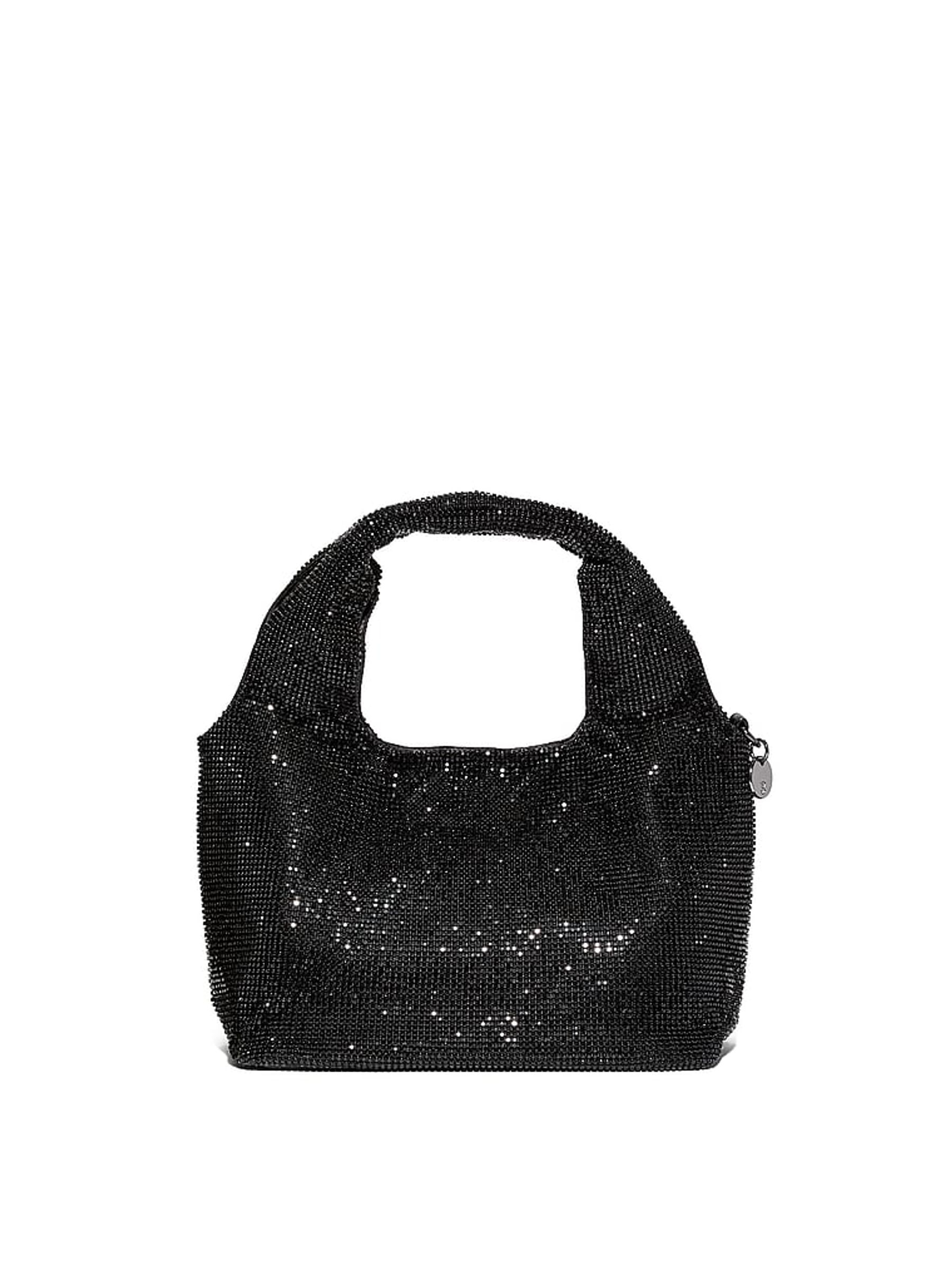 Black Diamanté Slouchy Mini Bag - Image 2 of 4