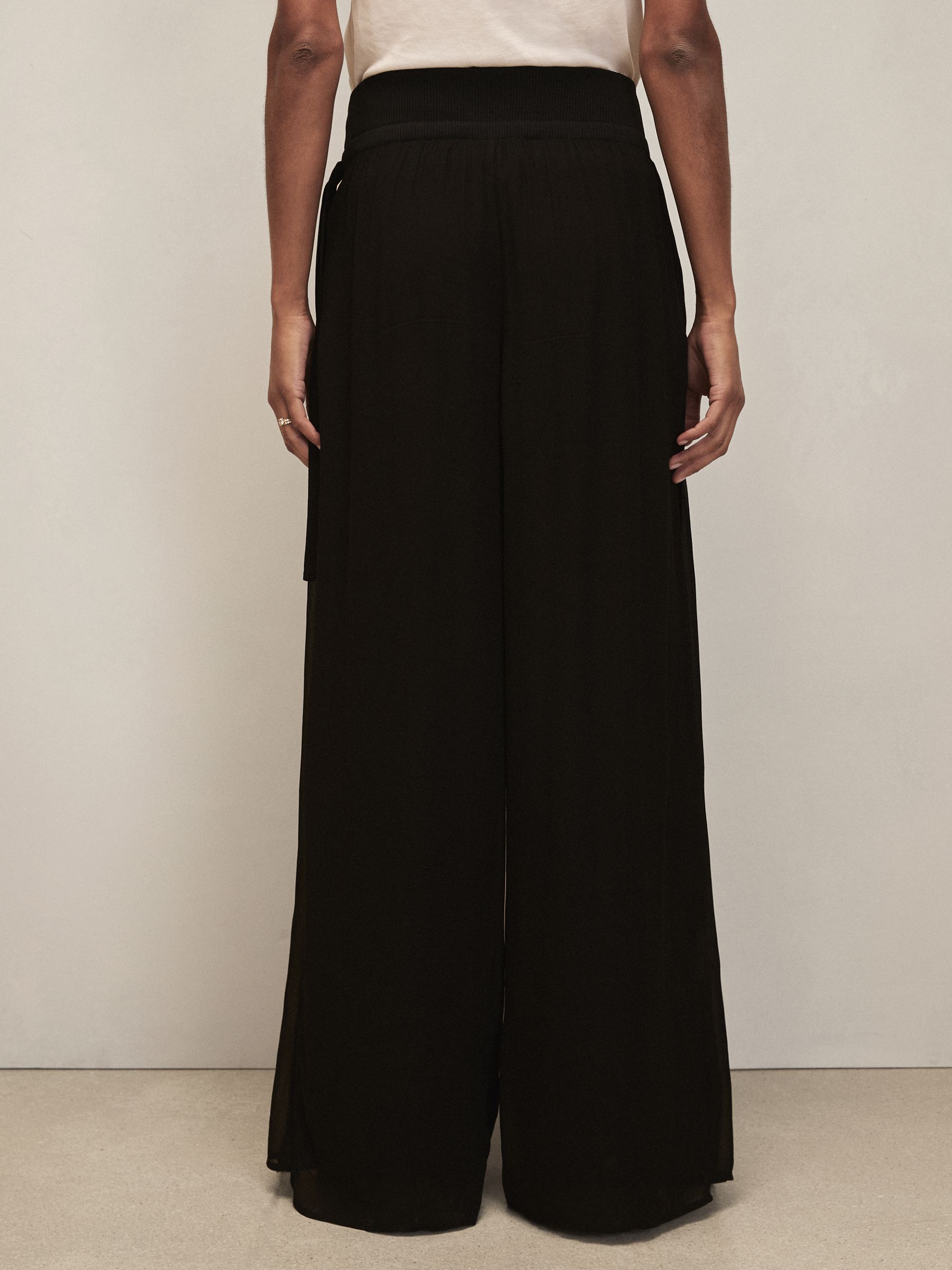 Reiss | Royal Ballet Chiffon Trousers in Black - image 3