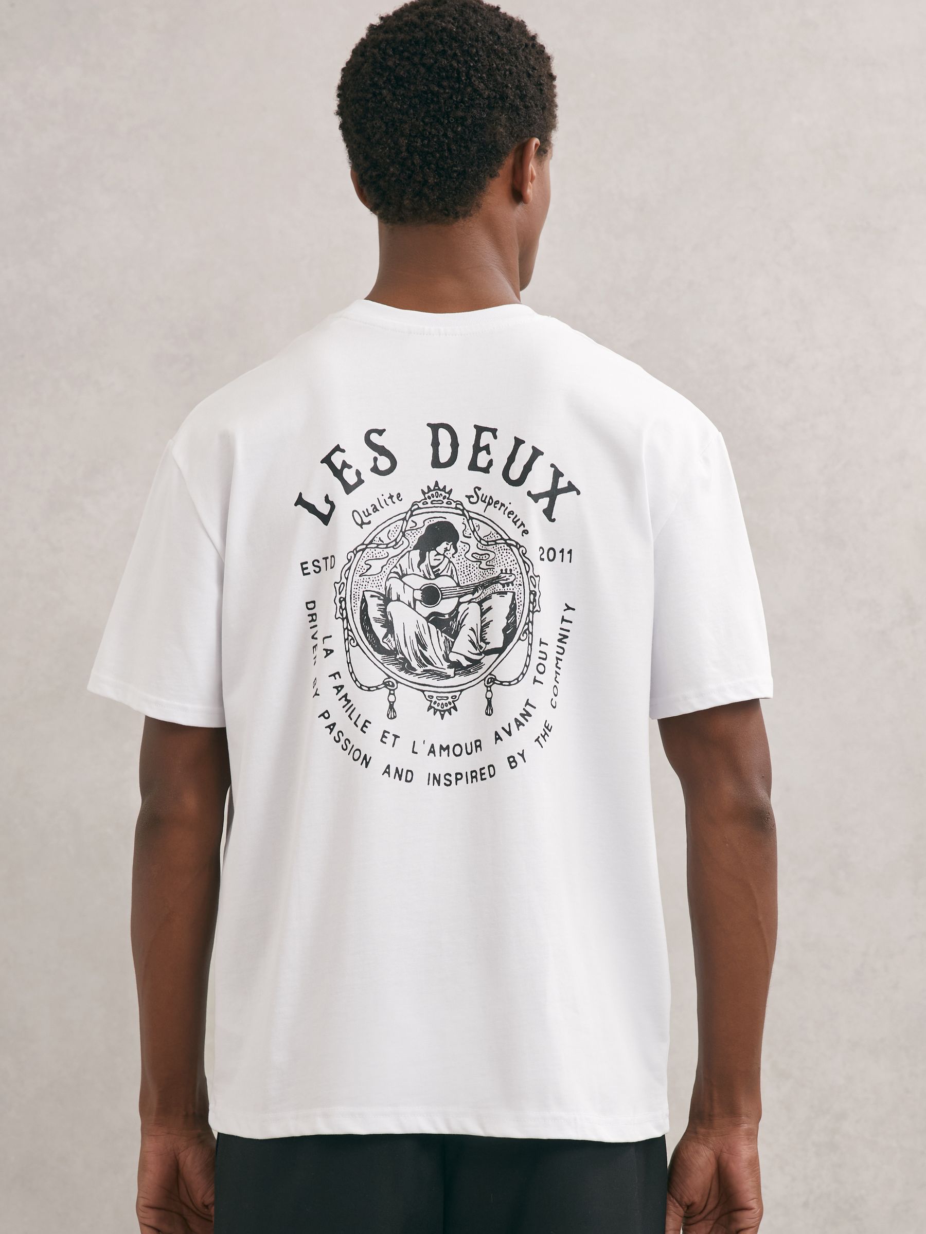 Les Deux Passion T-Shirt in Weiß - Bild 4 von 5