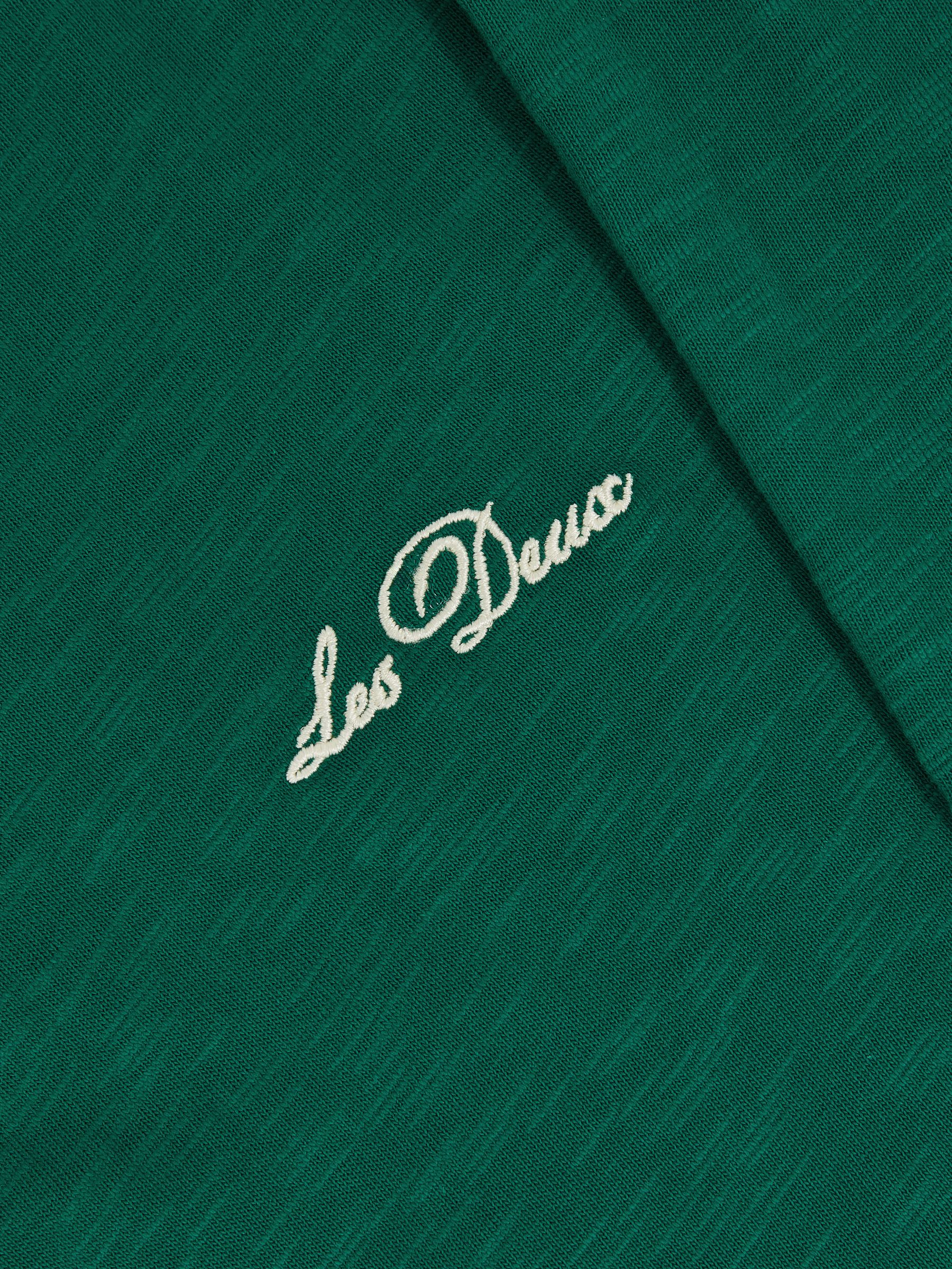 Les Deux Cotton Graphic-Print T-Shirt in Evergreen - Image 5 of 5