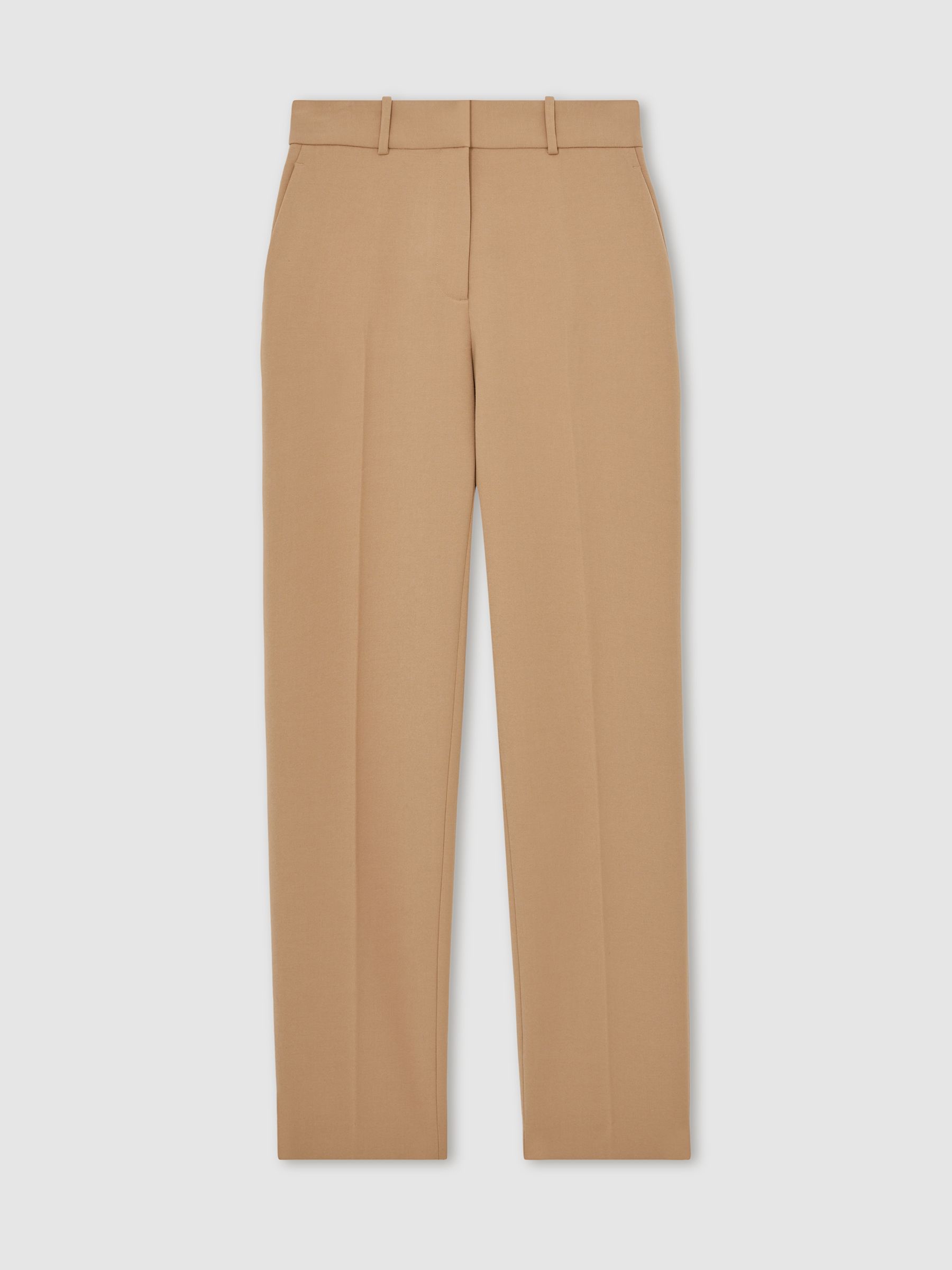 Slim Fit Suit Trousers in Camel - Image 2 of 6