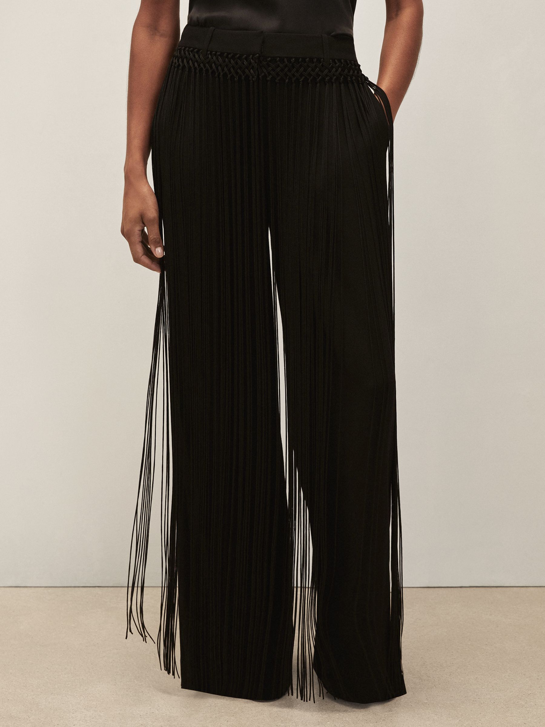 Reiss Reiss | Royal Ballet Tassel Trousers in Black | REISS