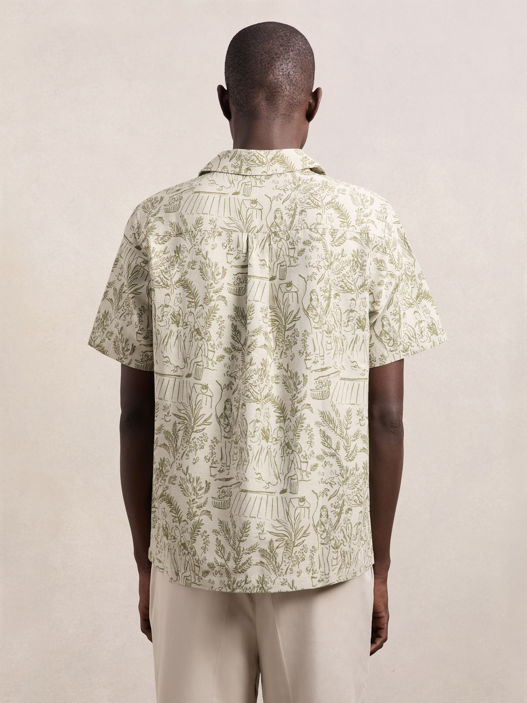 Les Deux Cotton-Blend Jacquard Shirt in Light Ivory - image 3