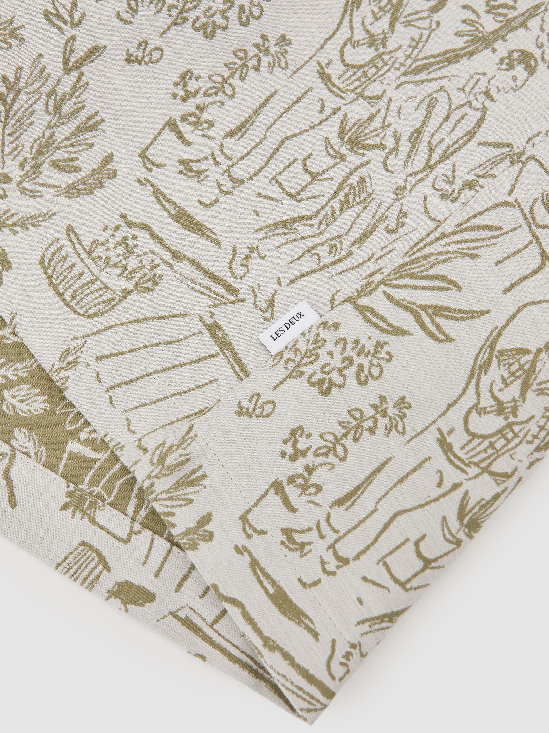 Les Deux Cotton-Blend Jacquard Shirt in Light Ivory - image 4