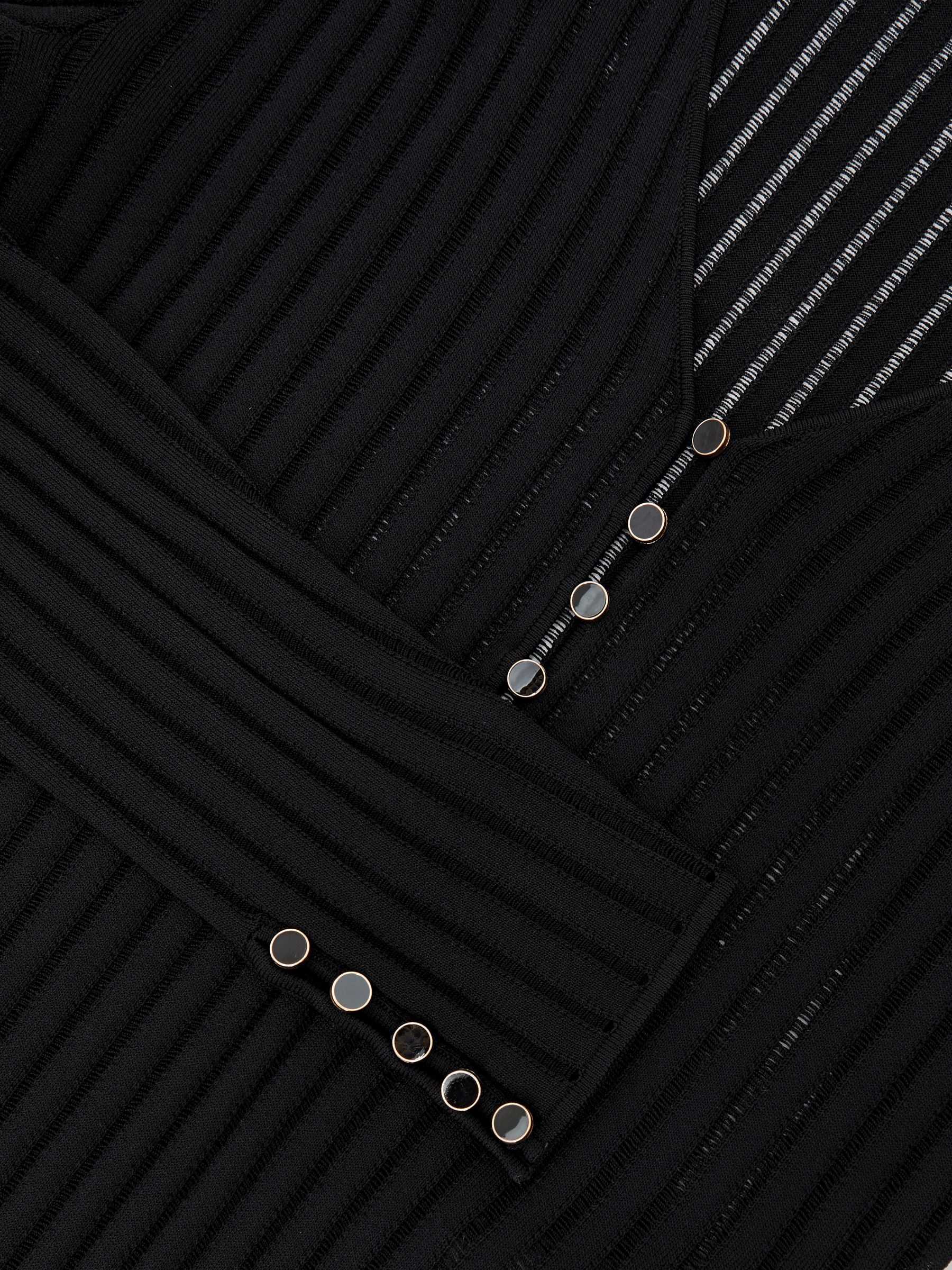 Atelier Ladder-Stitch Knit Bodysuit in Black - image 3