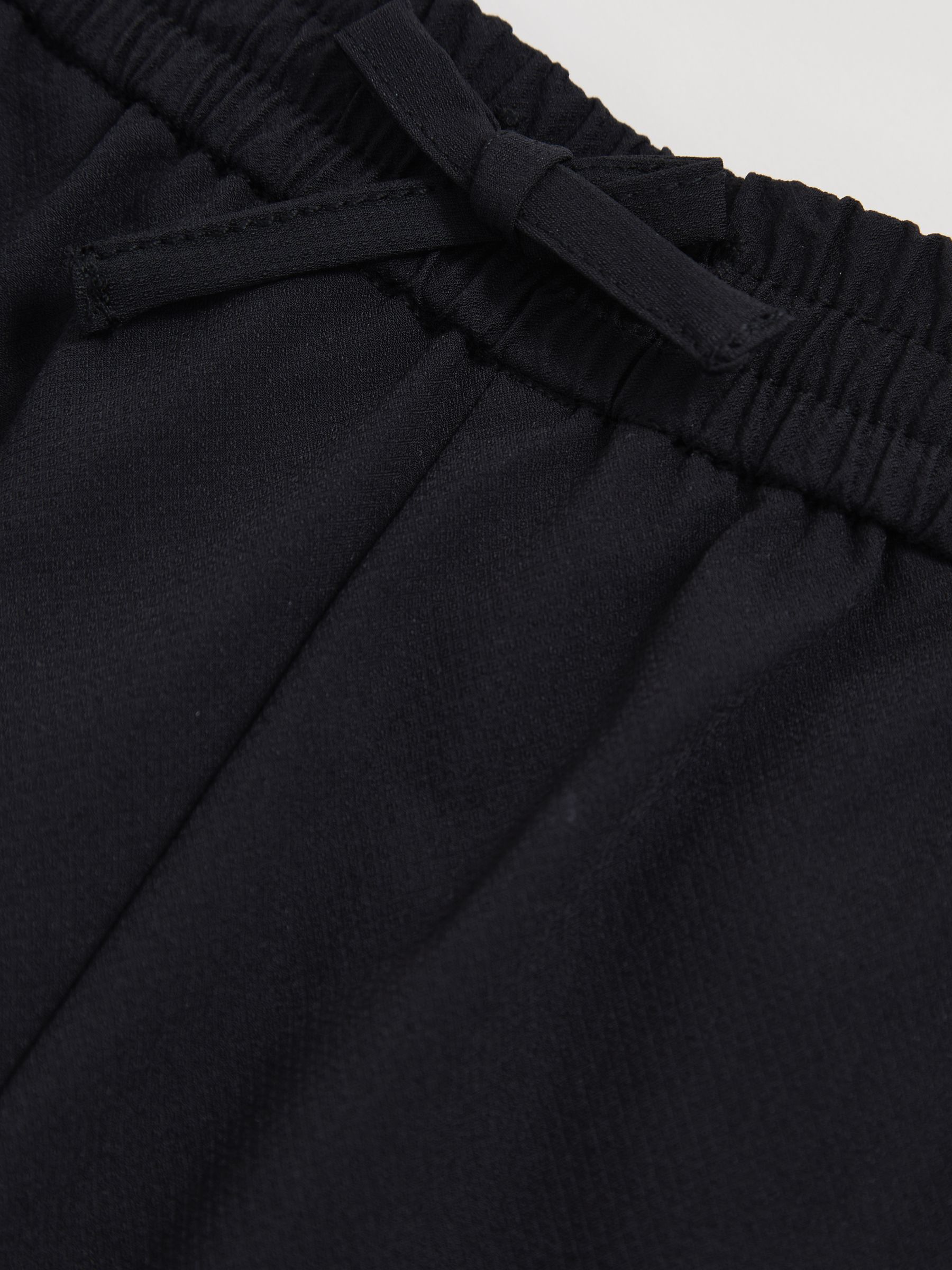 9-13 yrs Technical Drawstring Trousers in Black - Image 4 of 4