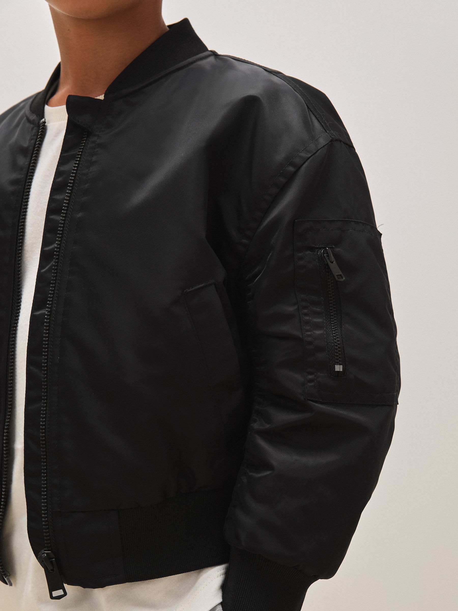 Bomberová bunda Royal Ballet, unisex střih, černá, délky 9–13 let - Obrázek 4 z 6